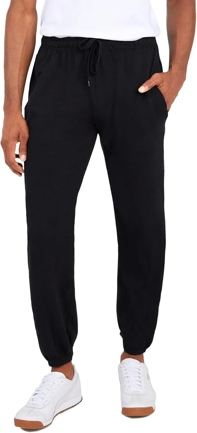 Andrew Scott Men's Fleece Joggers Pants | Multi Pack | Athletic Loose-fit Sweatpants for Workout, Running, Training