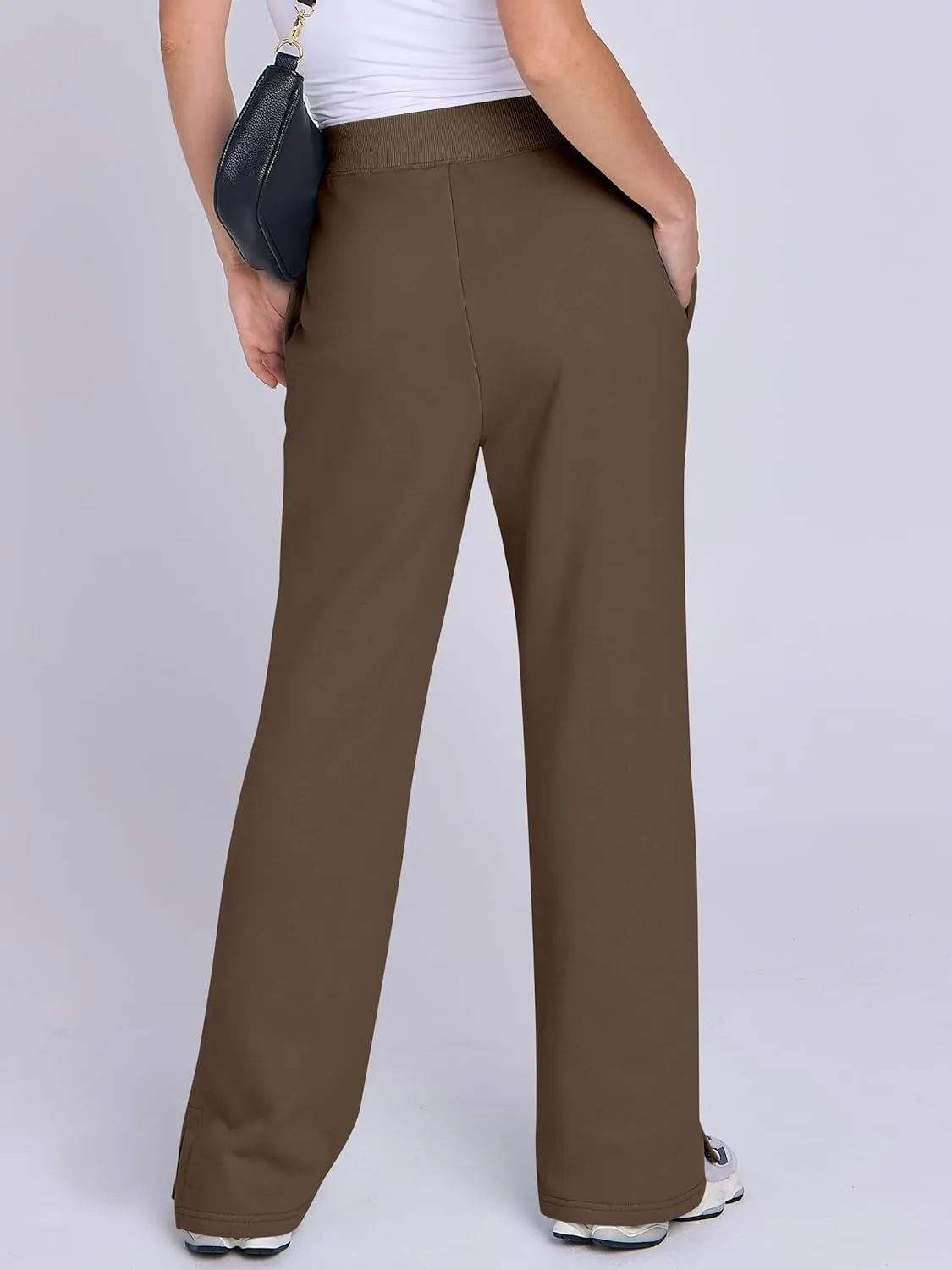 ANRABESS Women's Sweatpants Straight Leg High Waist Casual Drawstring Sweat Pants Workout Athletic Joggers with Pockets