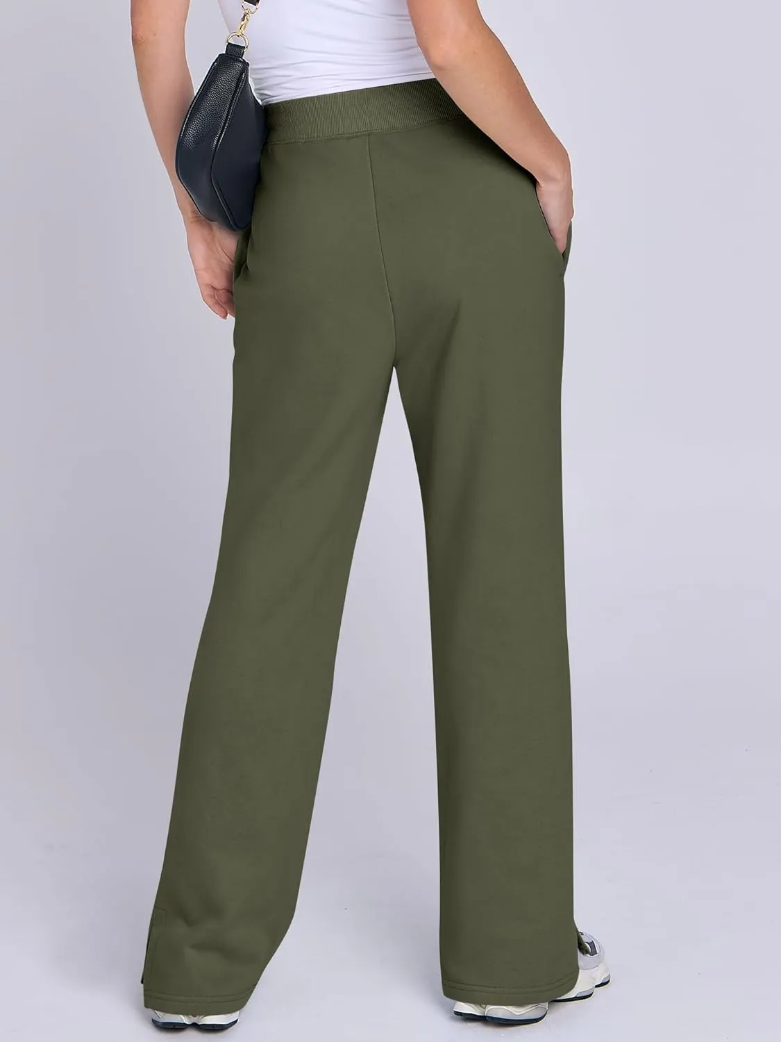 ANRABESS Women's Sweatpants Straight Leg High Waist Casual Drawstring Sweat Pants Workout Athletic Joggers with Pockets