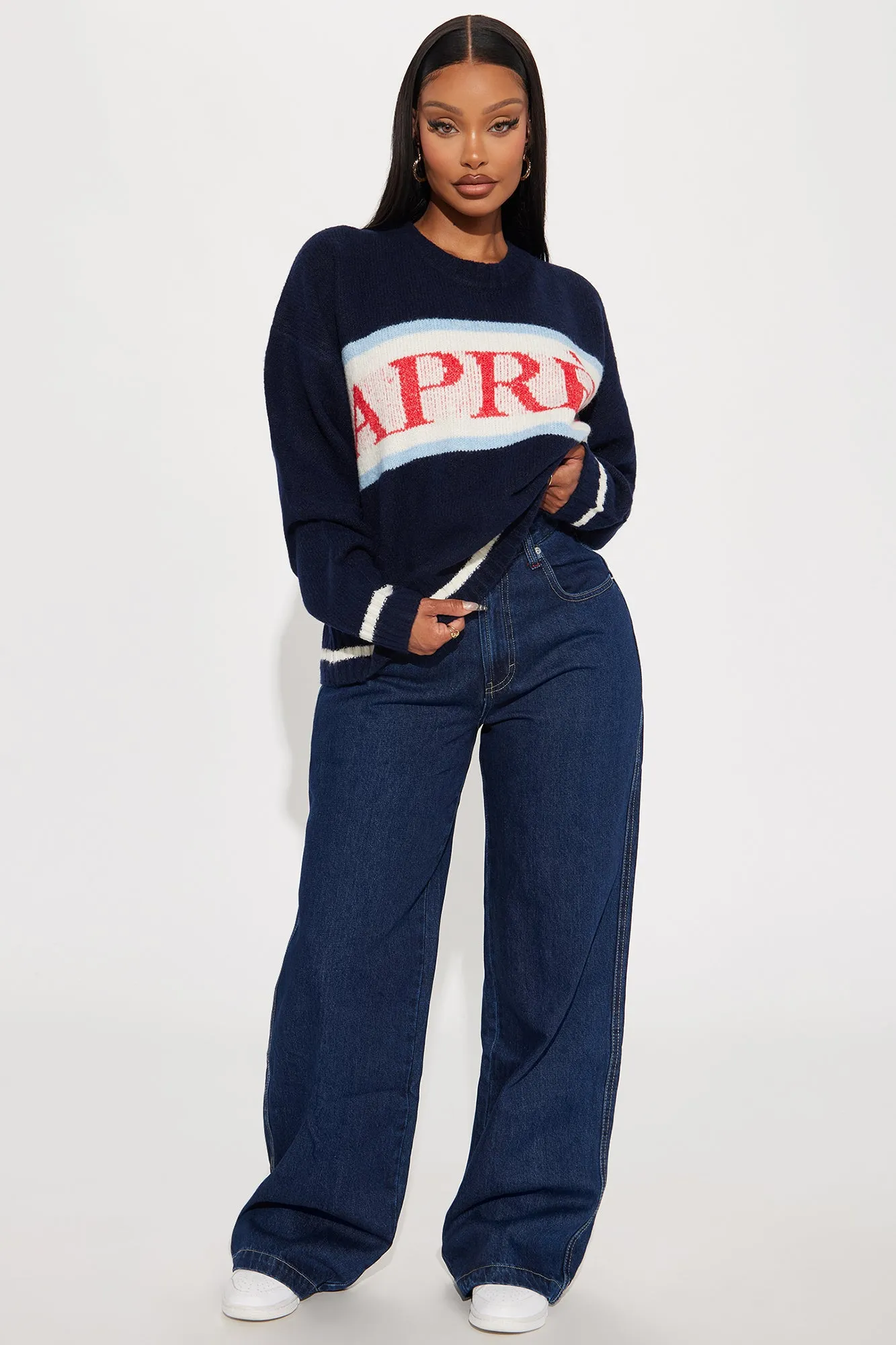 Apres Always Sweater - Navy/combo