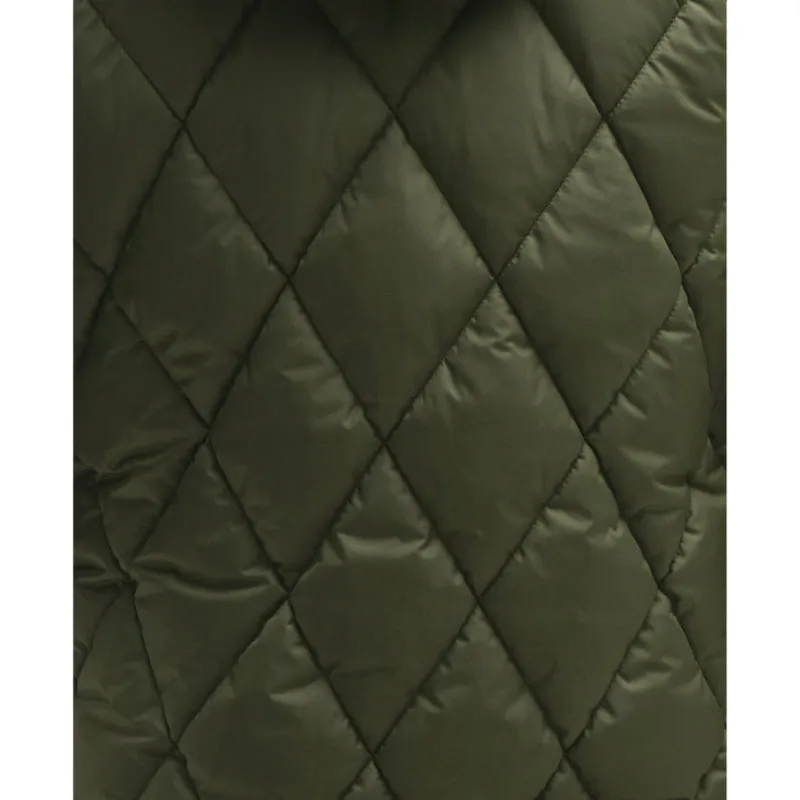 Barbour Erin Ladies Puffer Quilt - Deep Olive/Ancient Tartan
