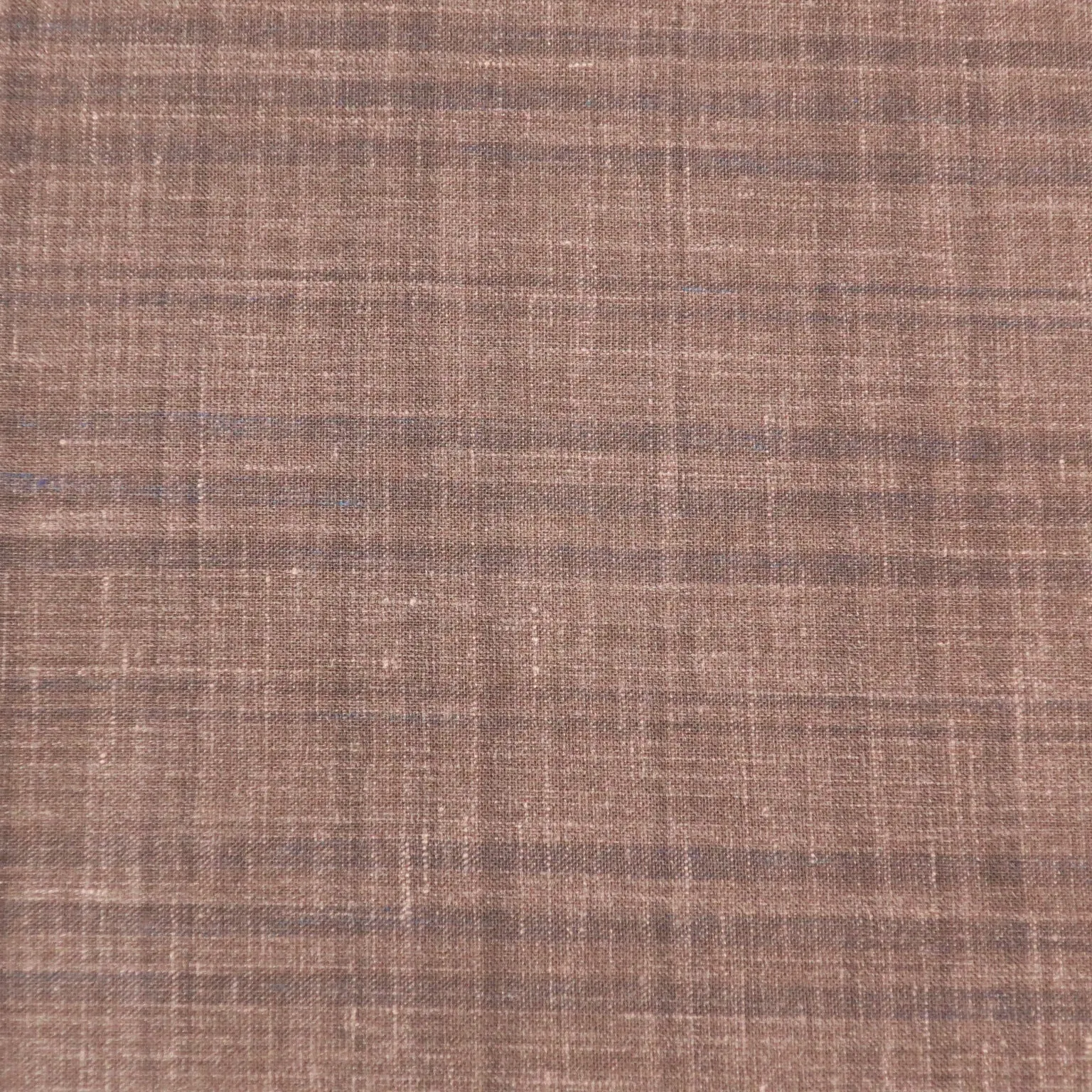 Brown Small Windowpane Superfine Australian Wool Ermenegildo Zegna Cloth Suiting Fabric