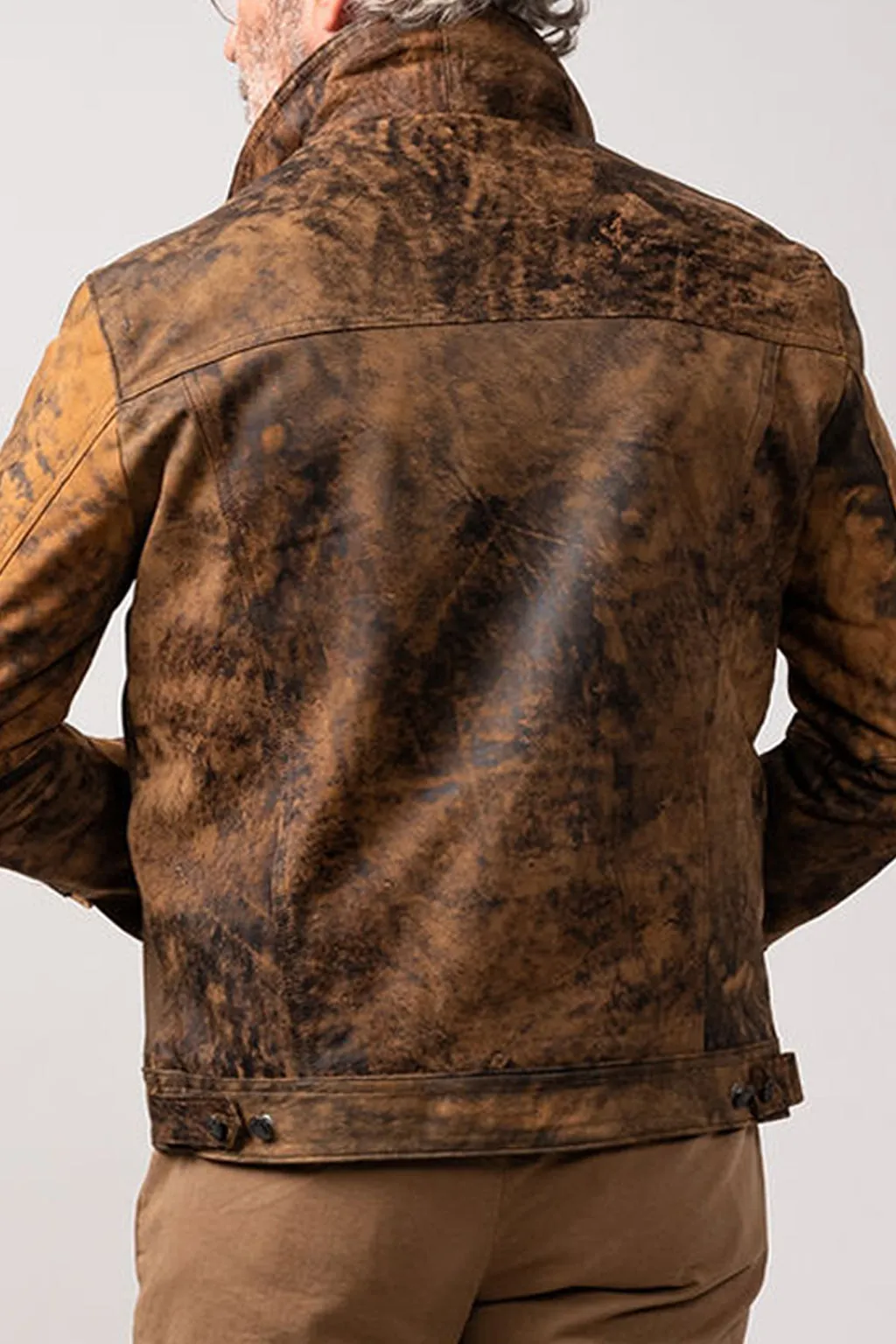 Burn Finish Leather Jacket