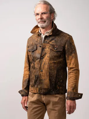 Burn Finish Leather Jacket