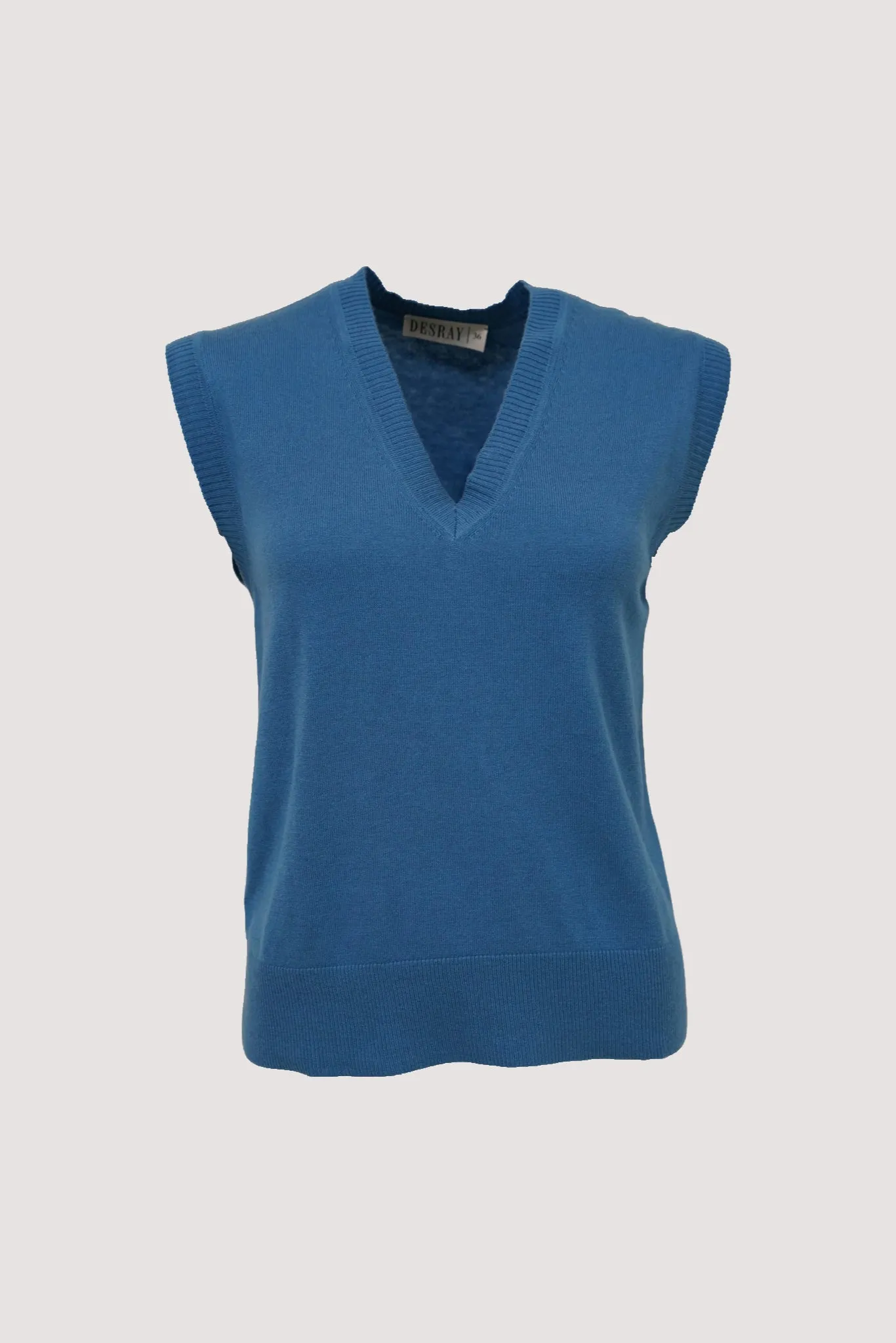 Chambray Sleeveless Pullover