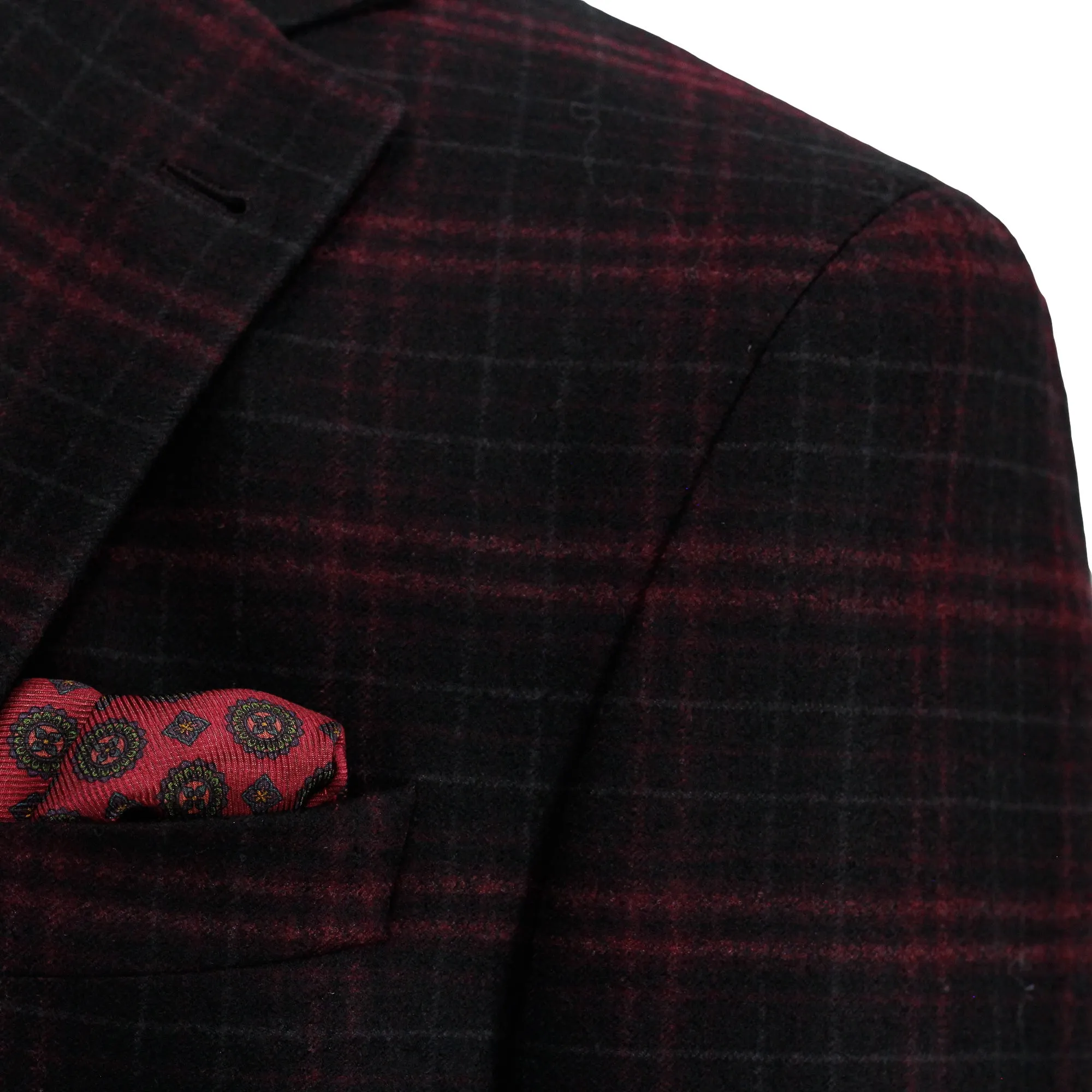 Charcoal Plaid Hampton Contemporary Fit Sport Jacket - Jack Victor