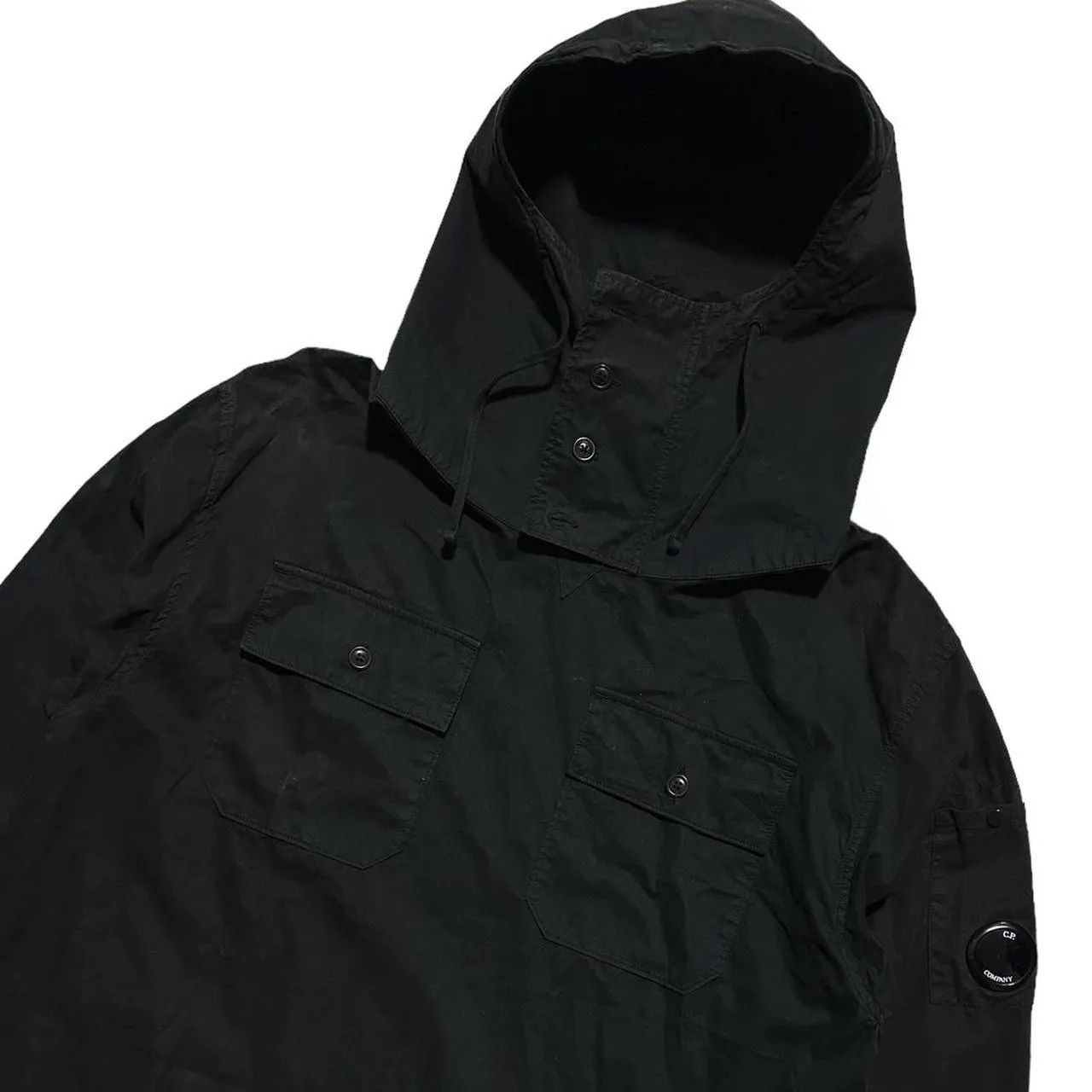 CP Company Black Garbadine Smock Jacket