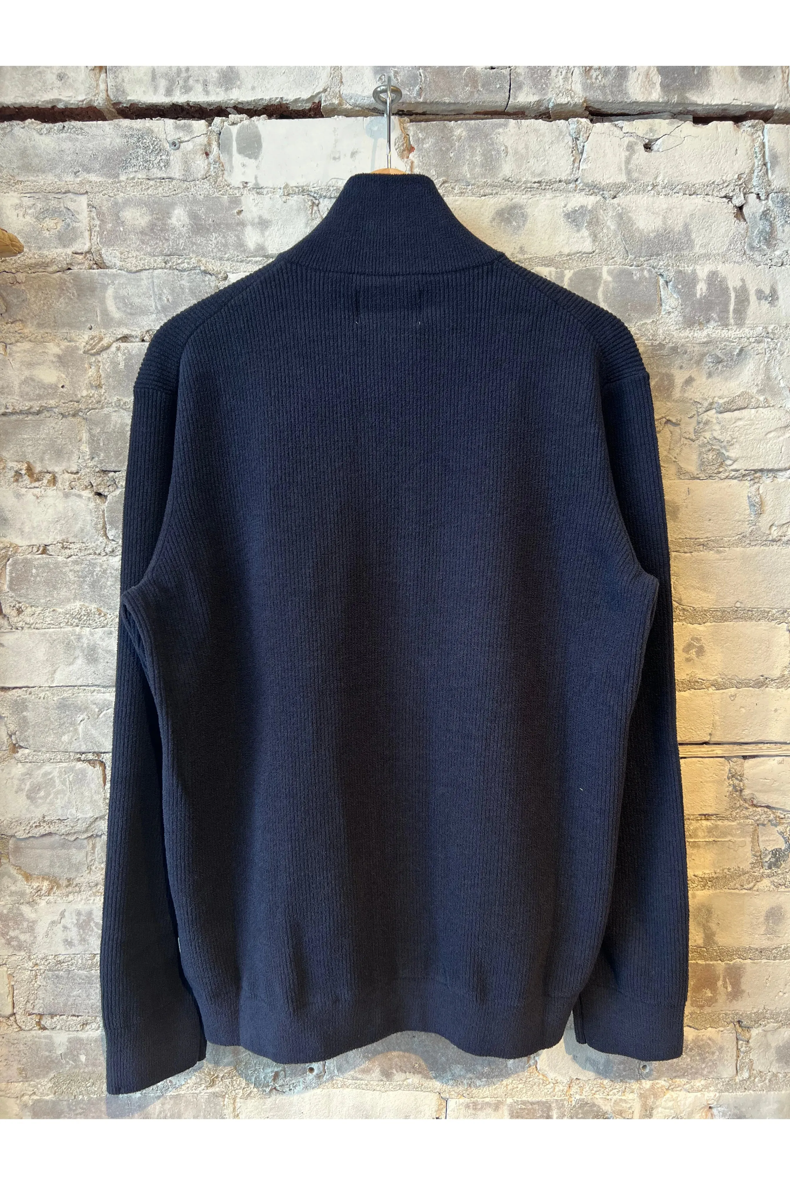 Danny Full Zip Sweater - Navy Blue