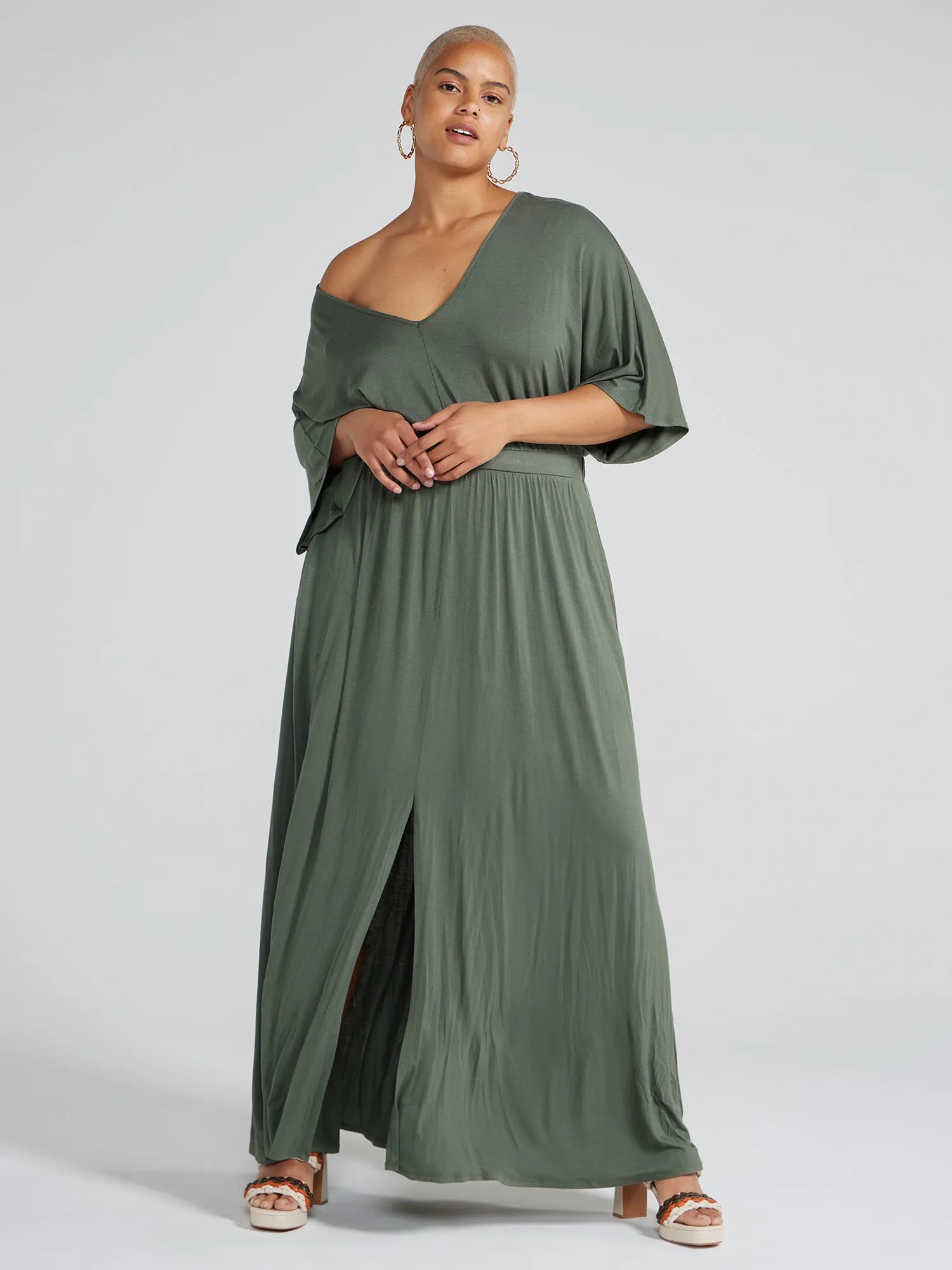 Fashion To Figure - The Perfect Everyday V-Neck Maxi Dress