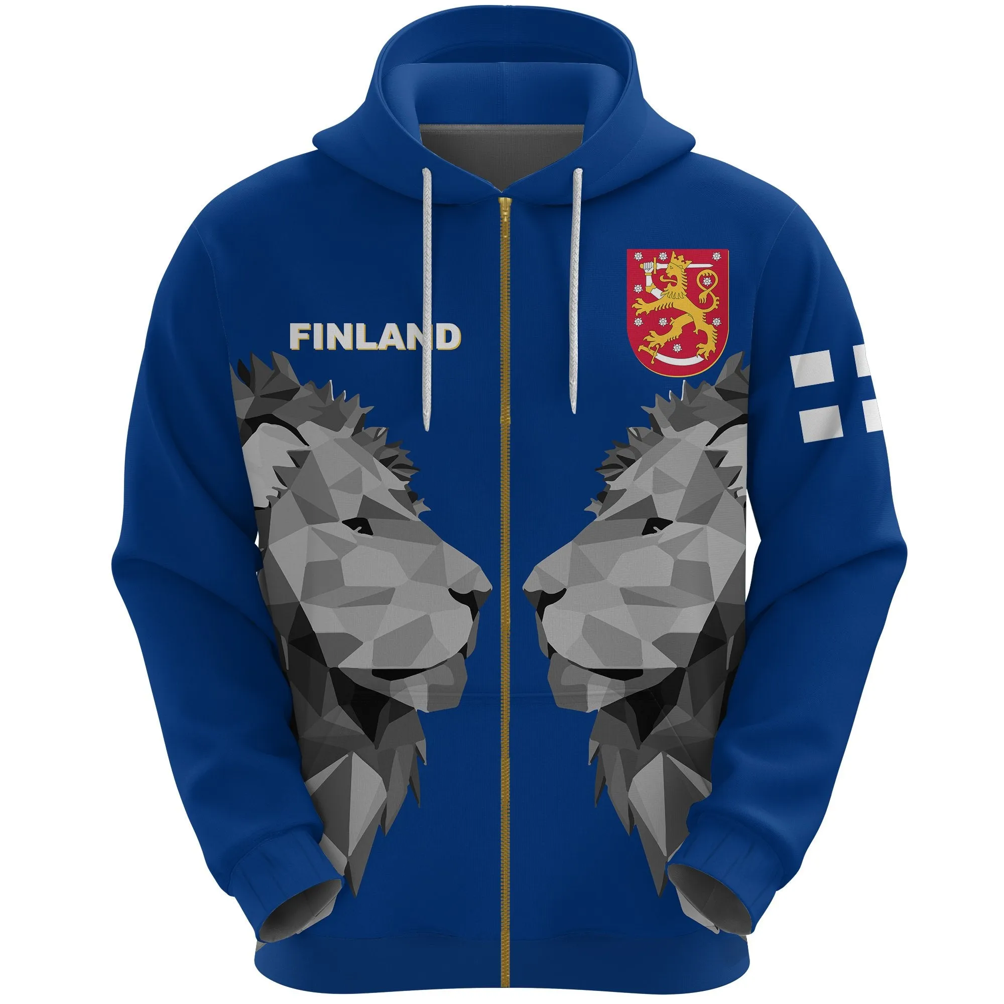 Finland Zip-Up Hoodie - Double Lion K2