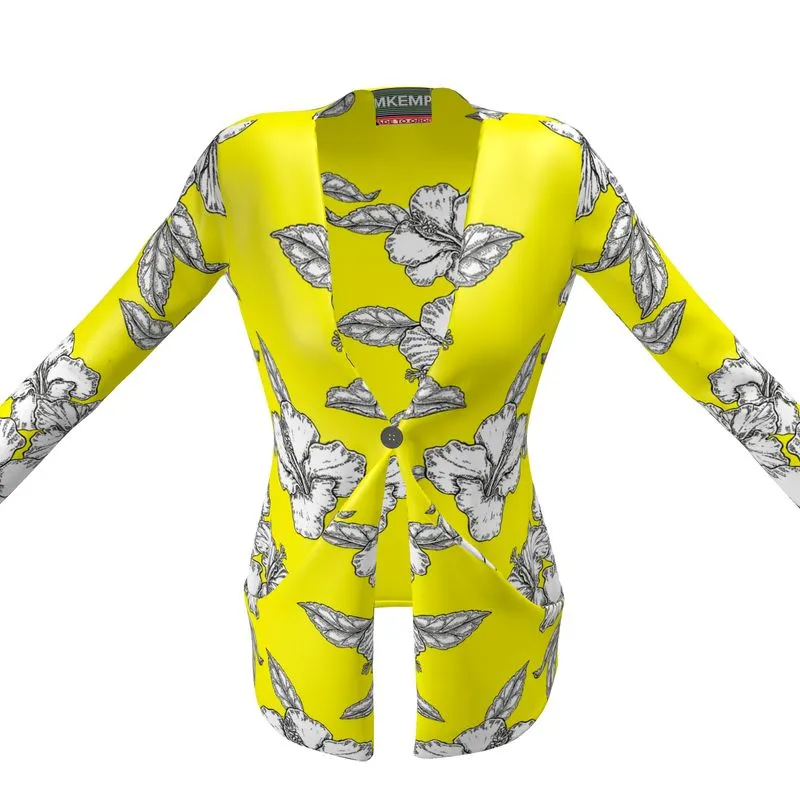 Floral Sunrise Ladies Cardigan with Pockets