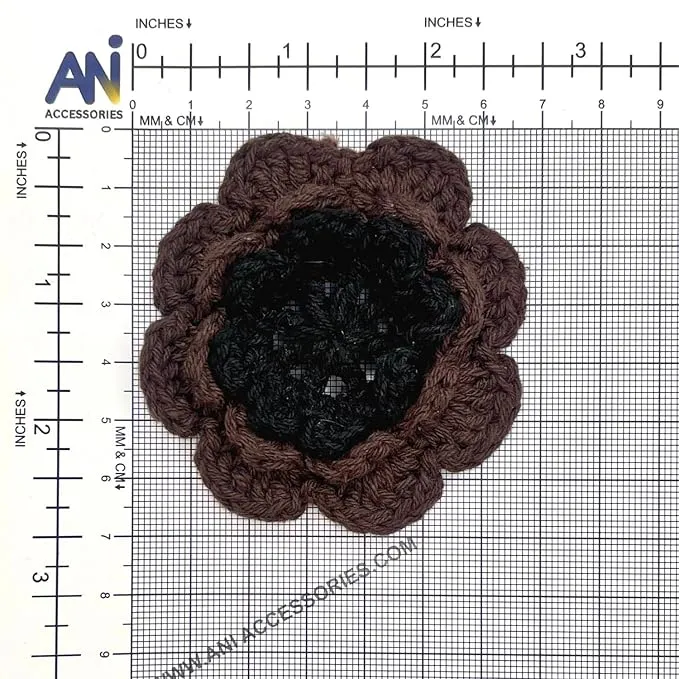 Flower Layered Crochet Sew Patches