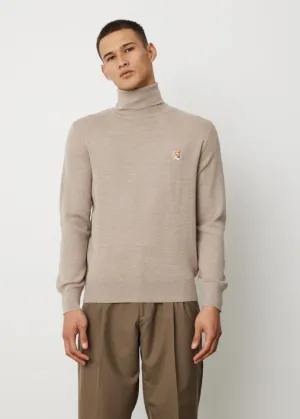 Fox Head Patch Turtleneck Pullover
