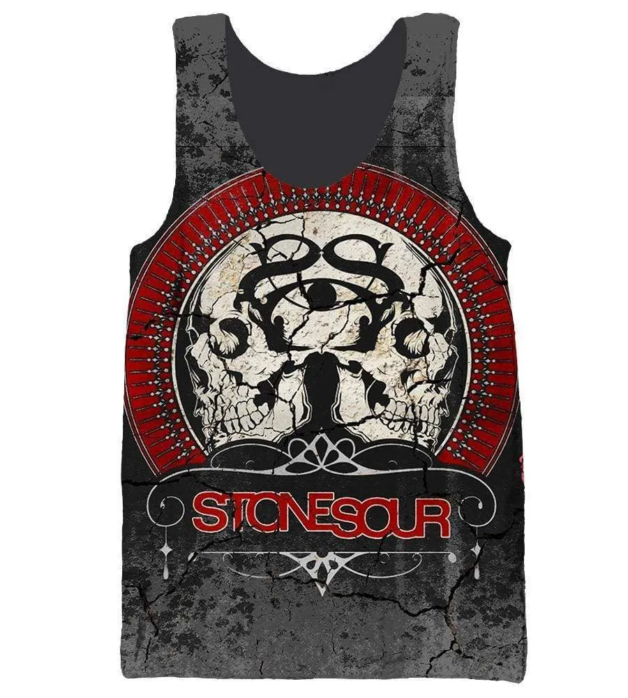 Funny Stone Sour Hoodies - Zip Up Totem Black Hoodie