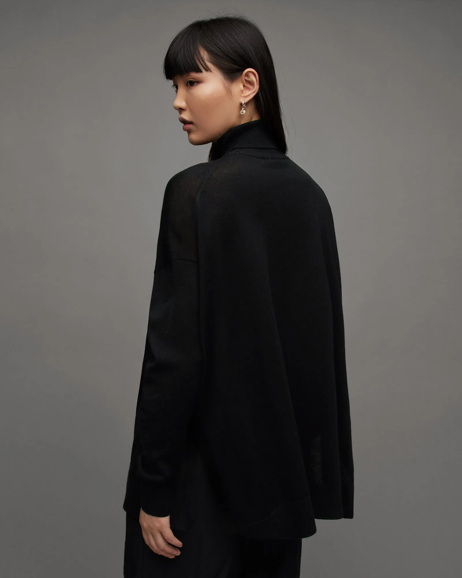 Gala Roll Neck Relaxed Merino Jumper