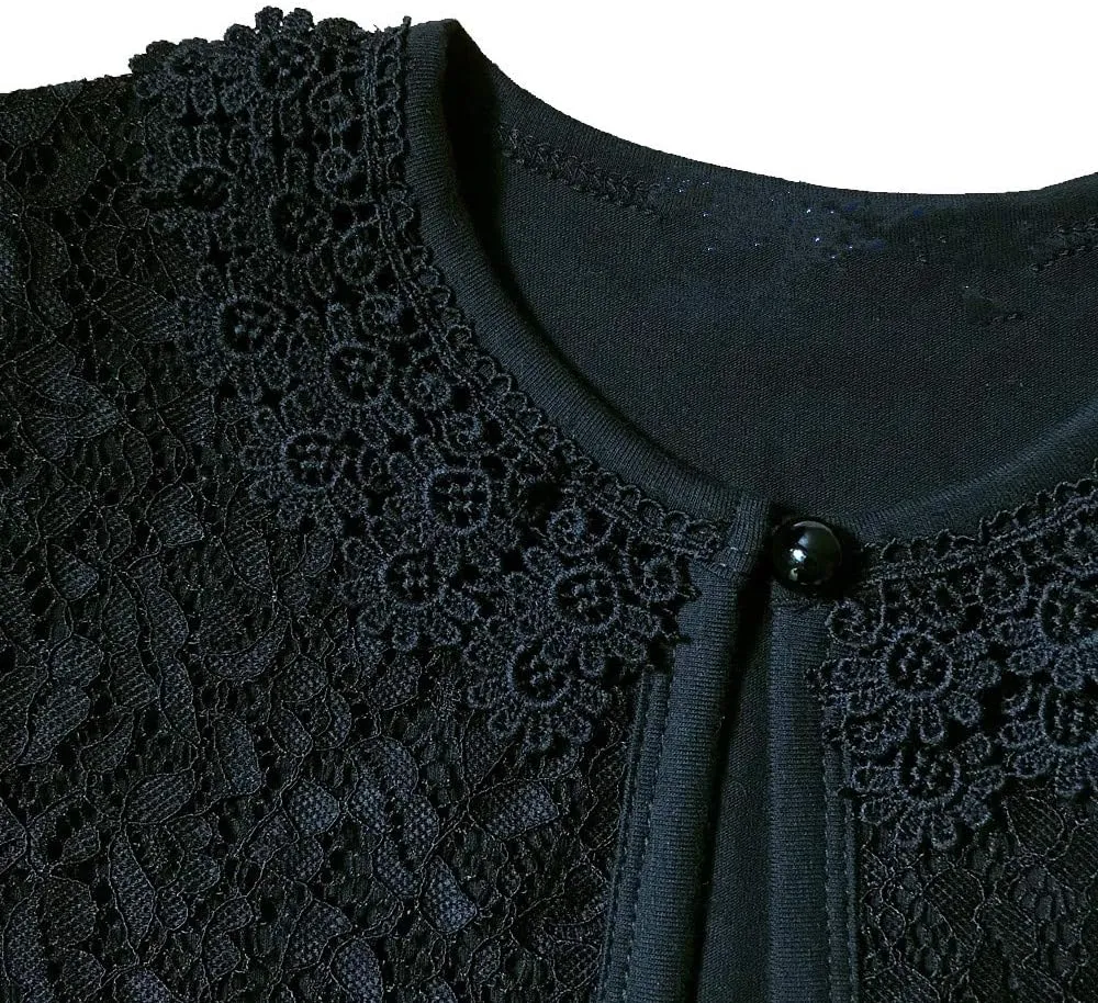 Girl Shrugs Knit Long/Short Sleeve Lace Bolero Cardigan Shrug