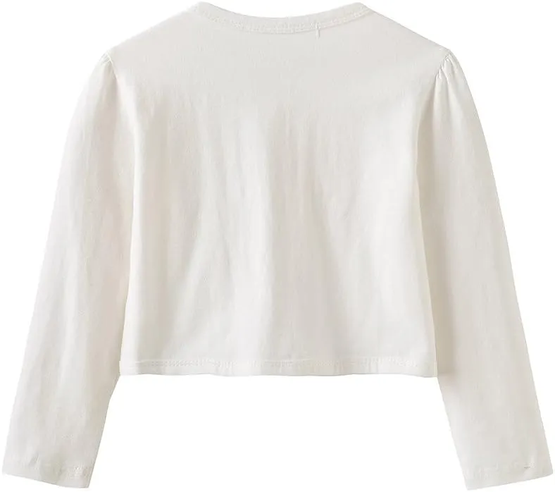 Girl Shrugs Knit Long/Short Sleeve Lace Bolero Cardigan Shrug