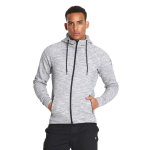 Gym Coffee Fleck Hoodie - Mens - Grey
