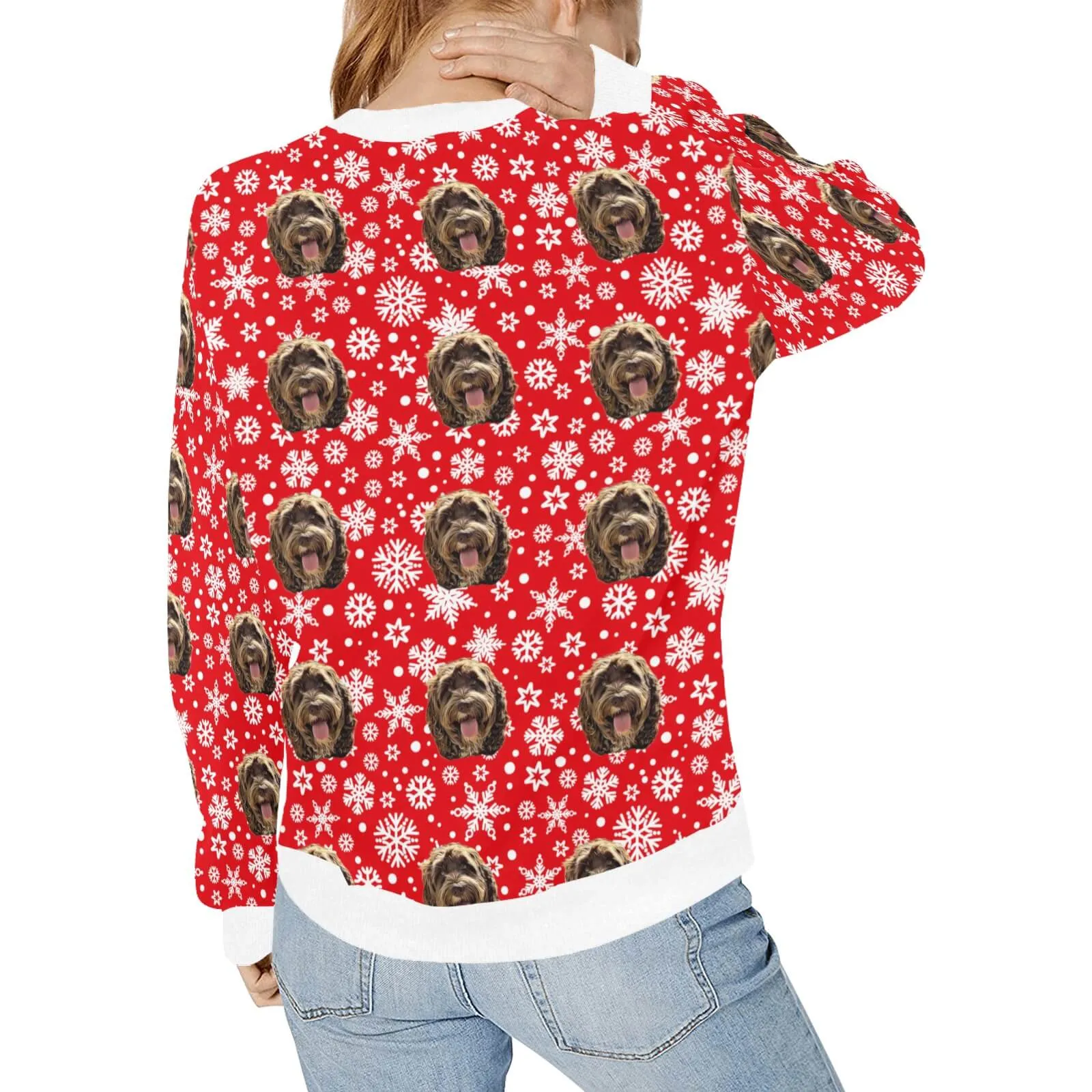 Ladies Your Dogs Face Ugly Christmas Sweater