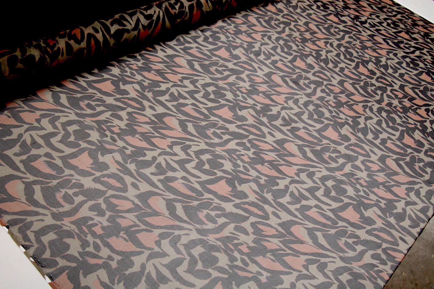 Last Chance of Camo Cat Khaki Silk Georgette