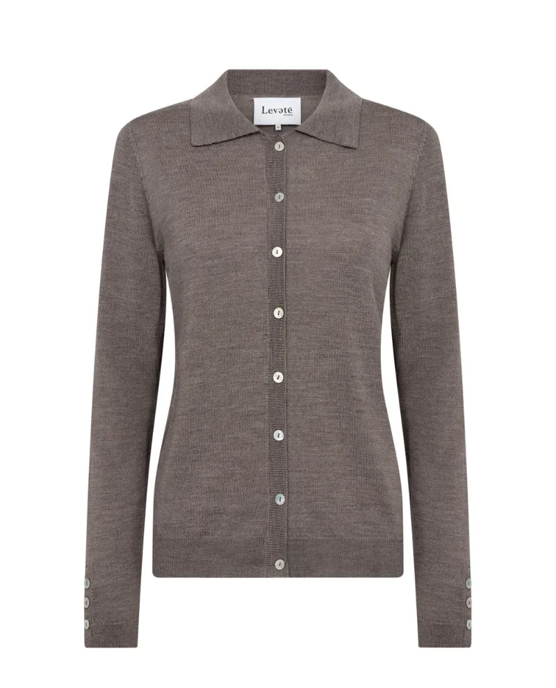 Levete Room Ismalia Brown Cardigan