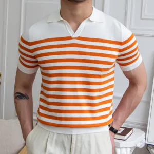 LMS Knit Lapel Polo Shirt