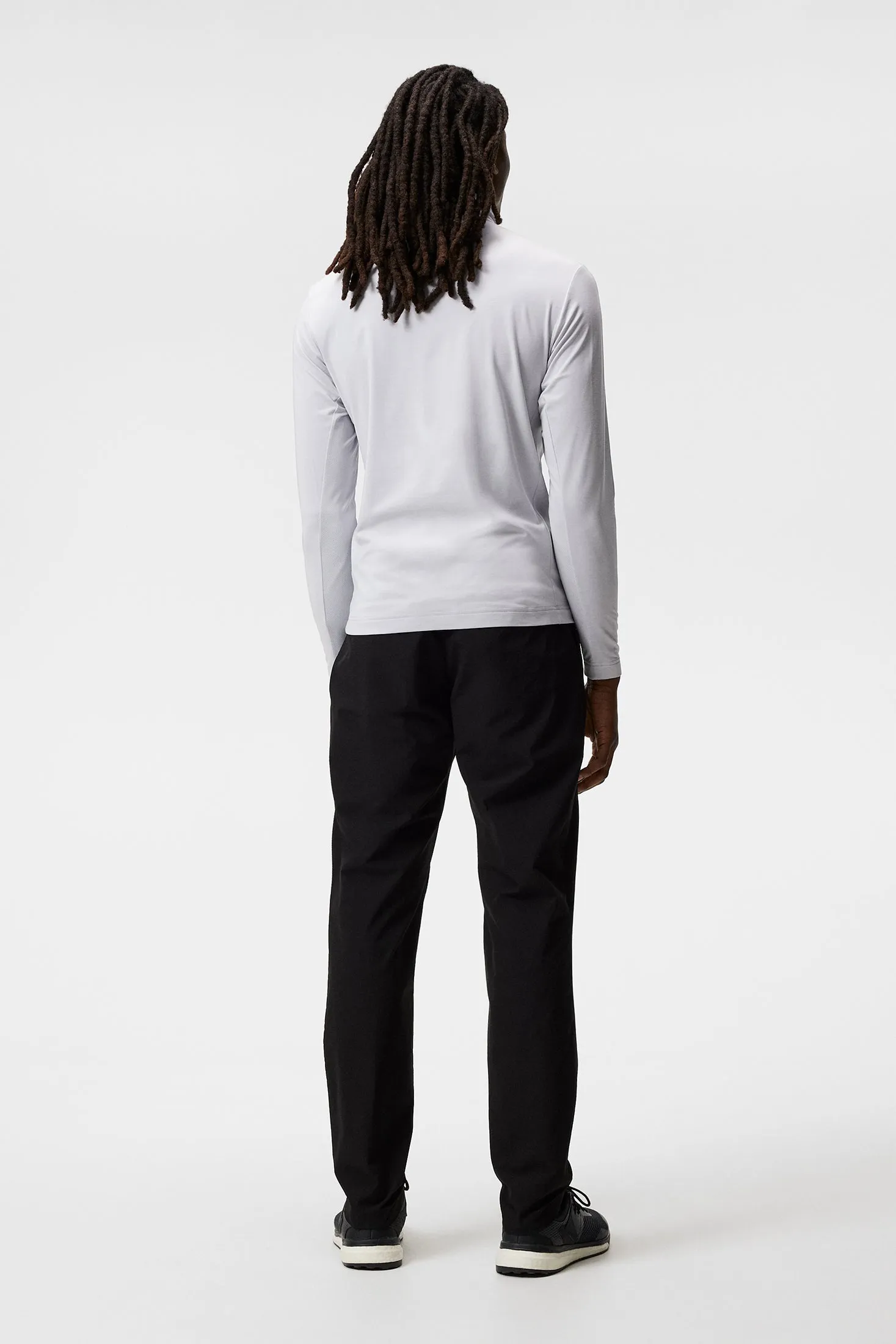 Luke Half Zip Mid Layer / Light Grey Melange