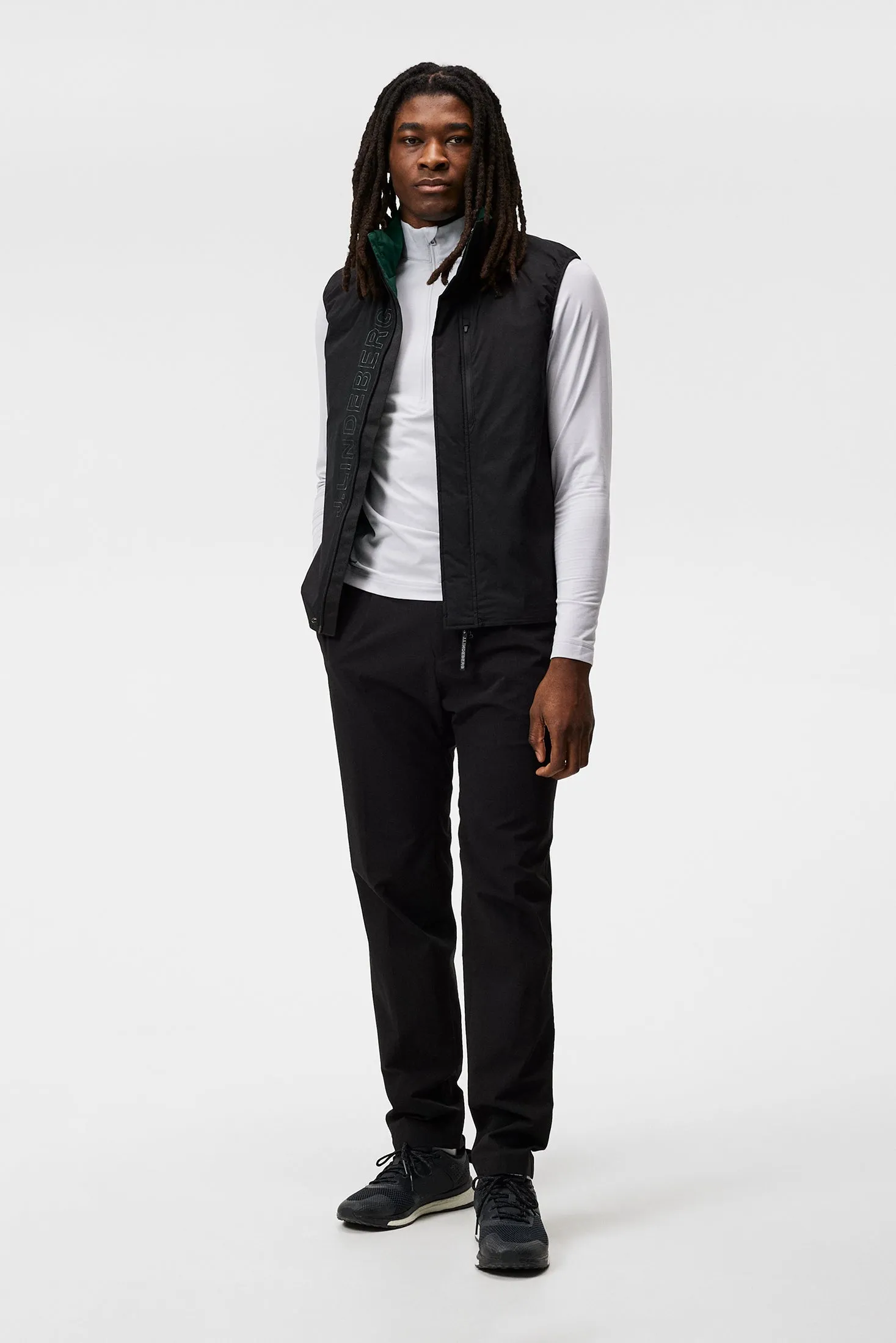 Luke Half Zip Mid Layer / Light Grey Melange