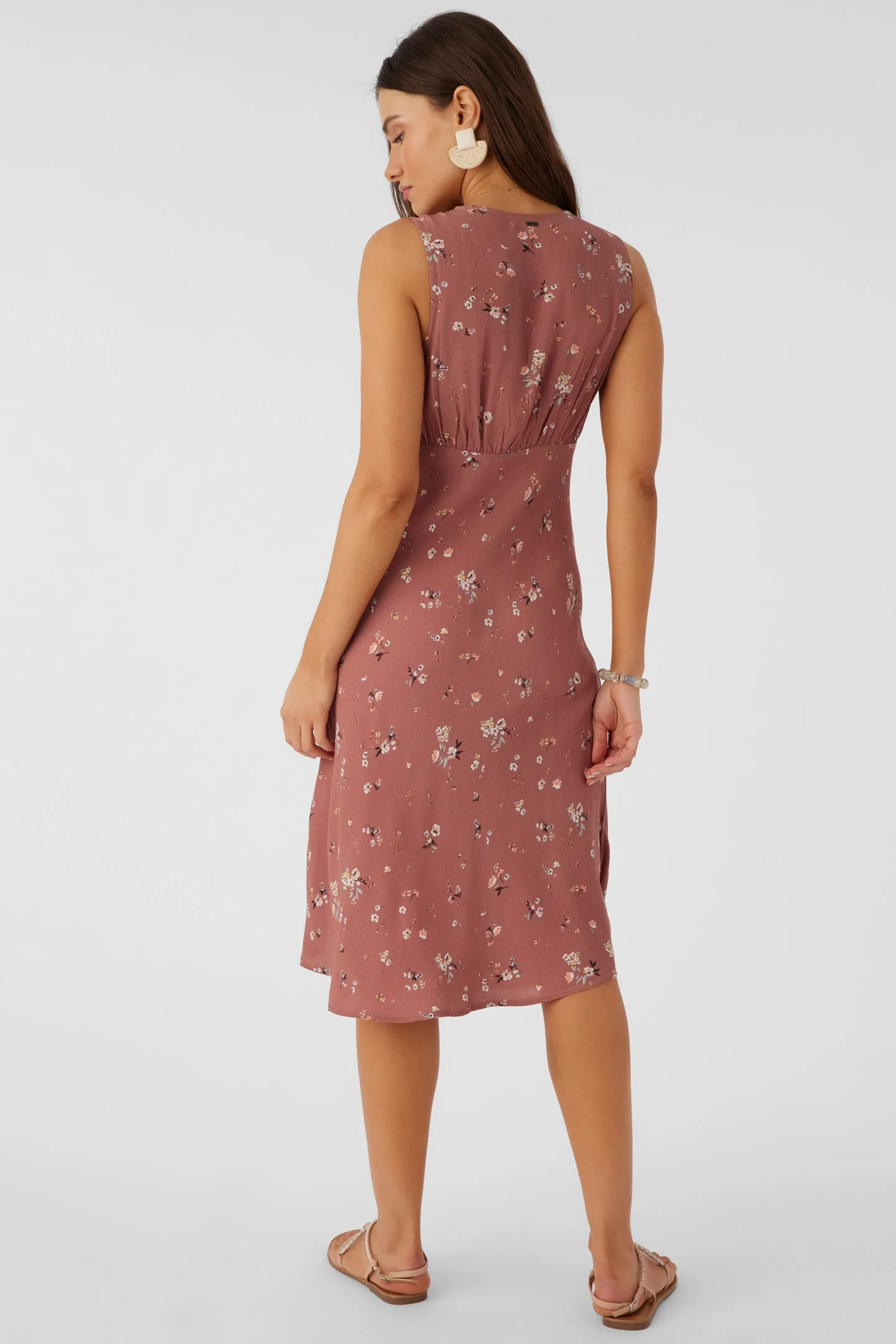 LYNN VENUS DITSY MIDI DRESS