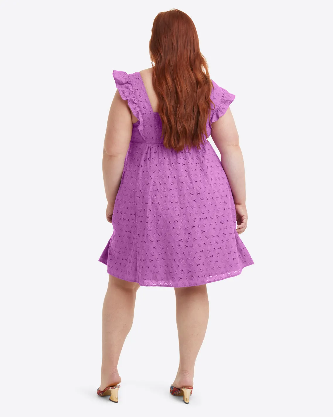 Maddie Babydoll Dress in Eyelet
