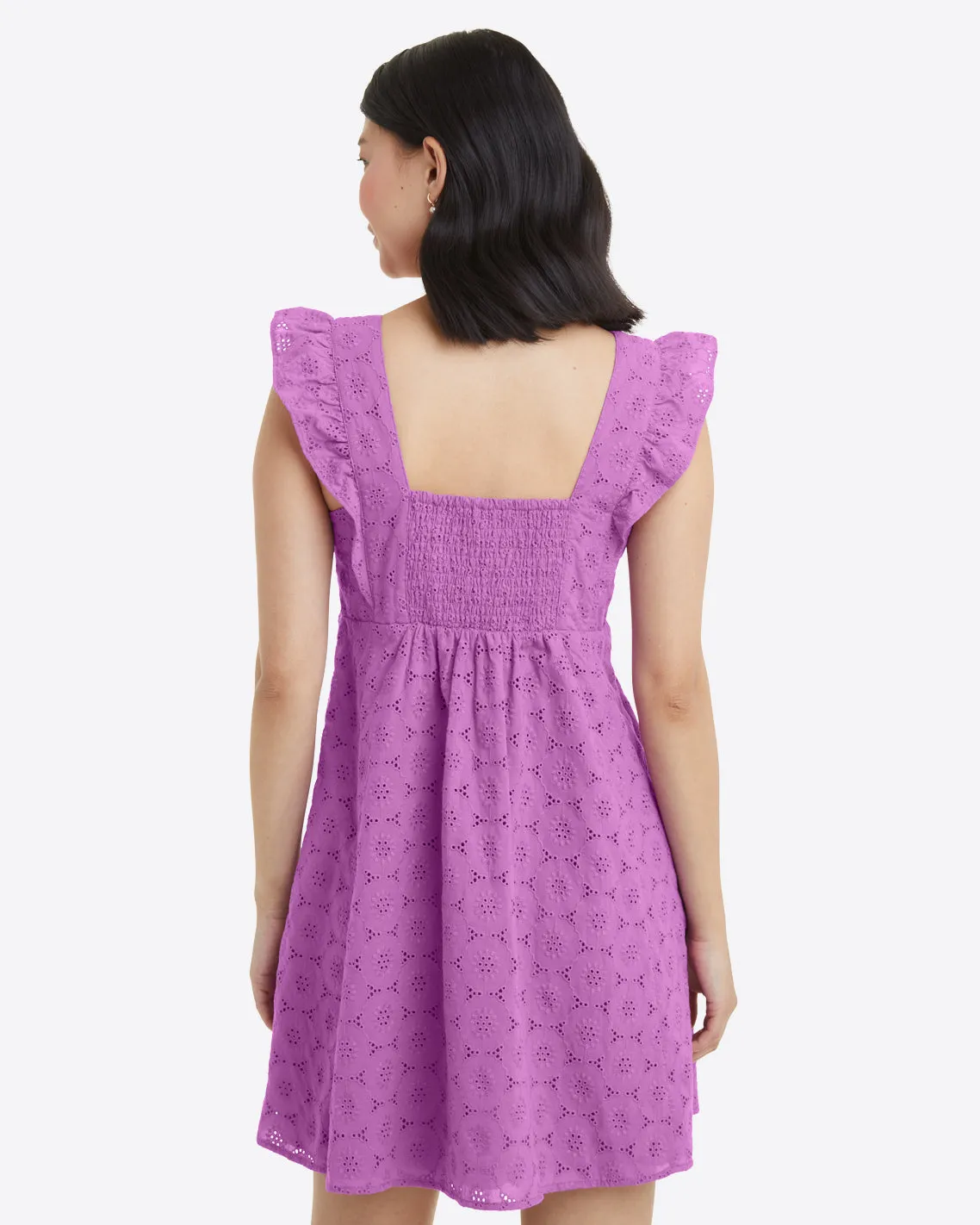 Maddie Babydoll Dress in Eyelet