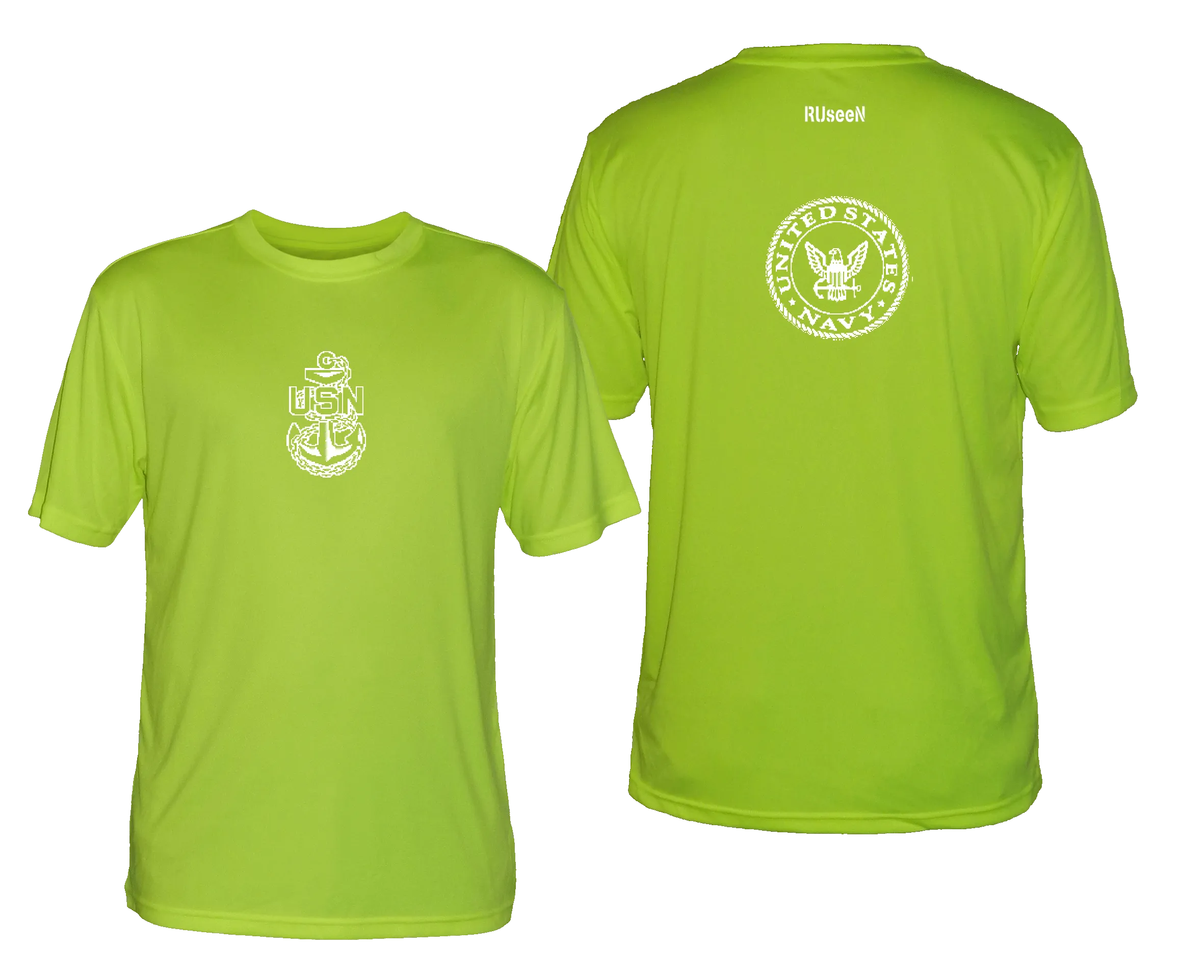 Men's Reflective Short Sleeve Shirt - US Navy (Chief)