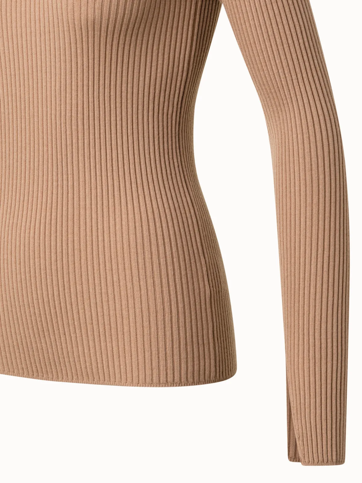 Merino Wool Boucl Knit Pullover