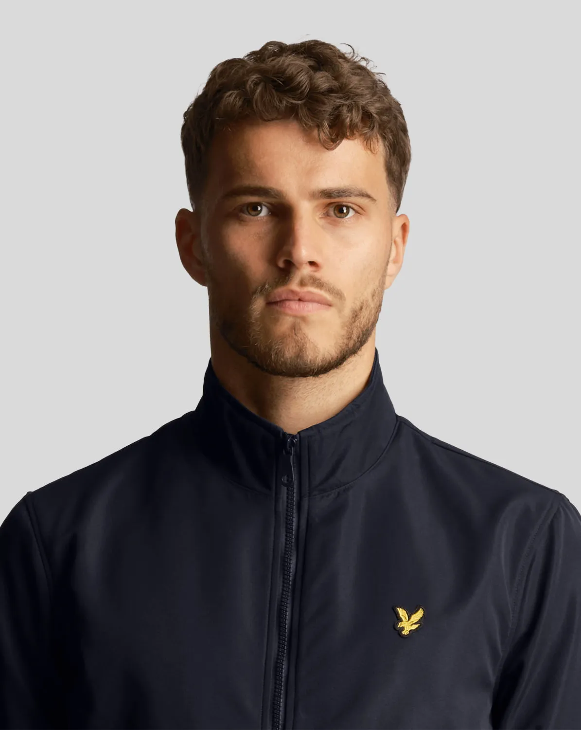 Mesh Backed Funnel Neck Jacket