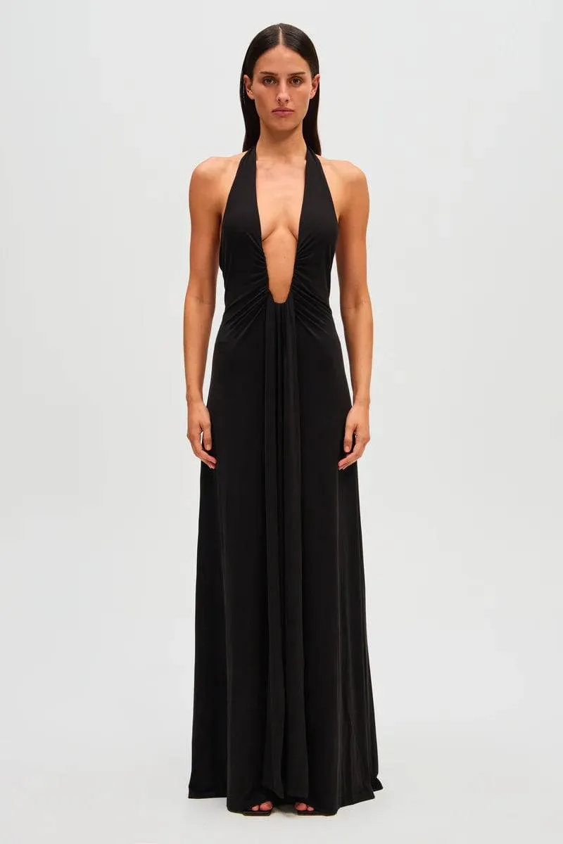 Misha - Jennifer Cupro Maxi Dress