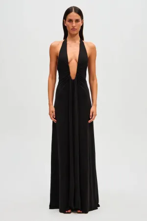 Misha - Jennifer Cupro Maxi Dress