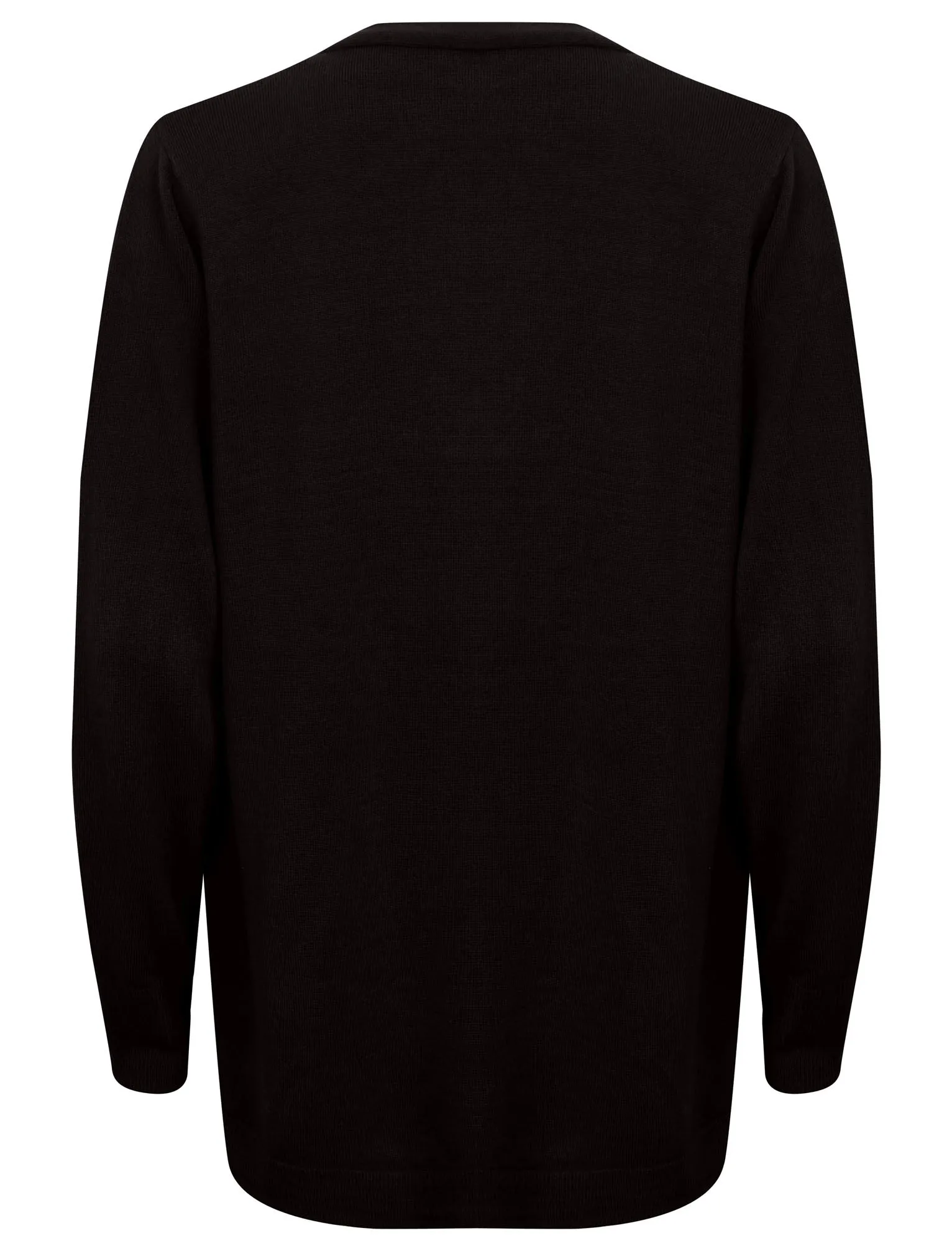 PT Grant Waterfall Cardigan in Black - Plum Tree