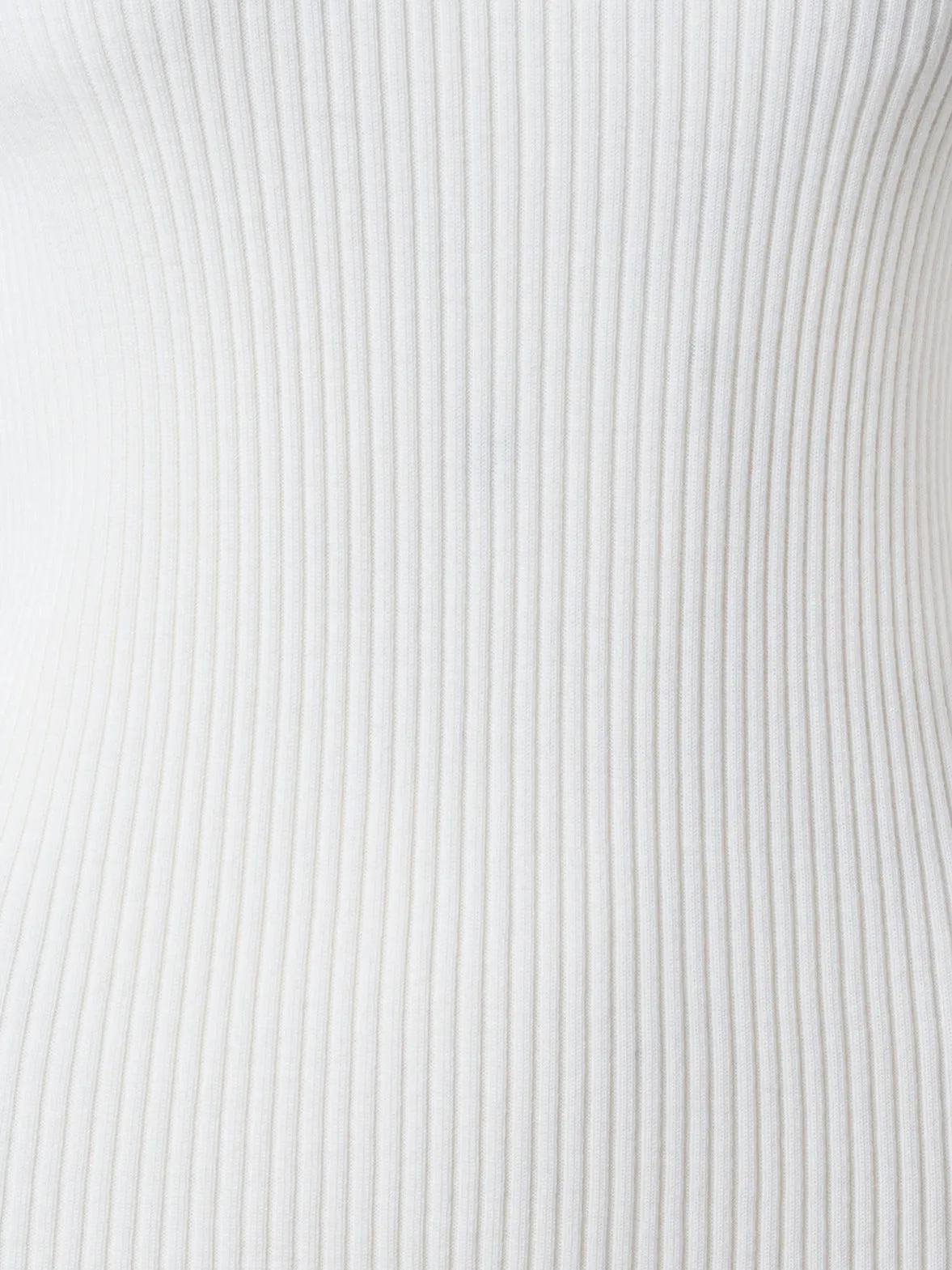 Ribbed Merino Wool Sweater with Contrast Stripe