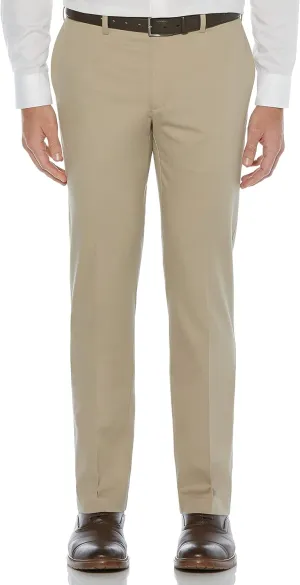 Savane Men's Slim Fit Ultimate Performance Chino Flat Front Pant