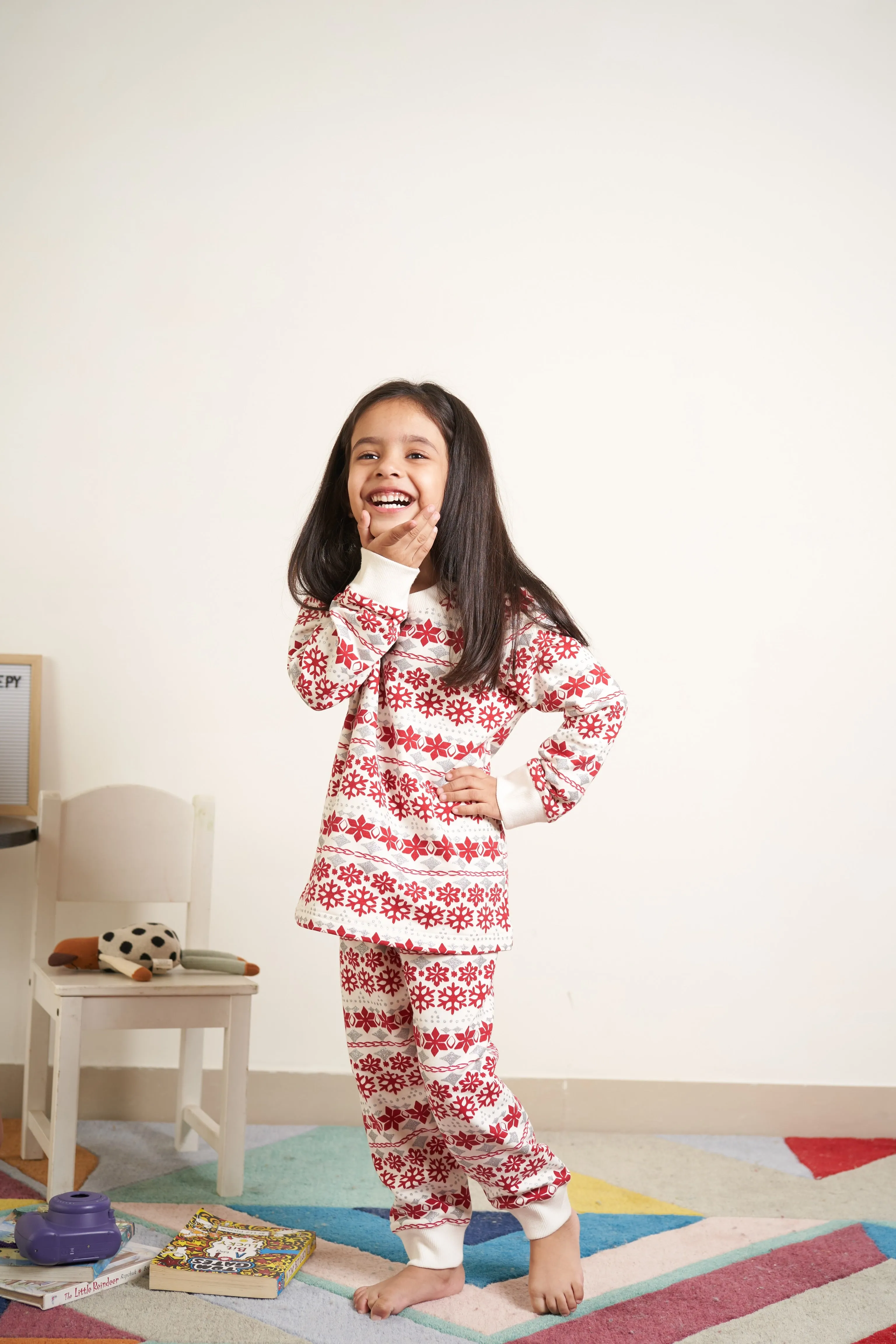 Snowflake all over print tracksuit