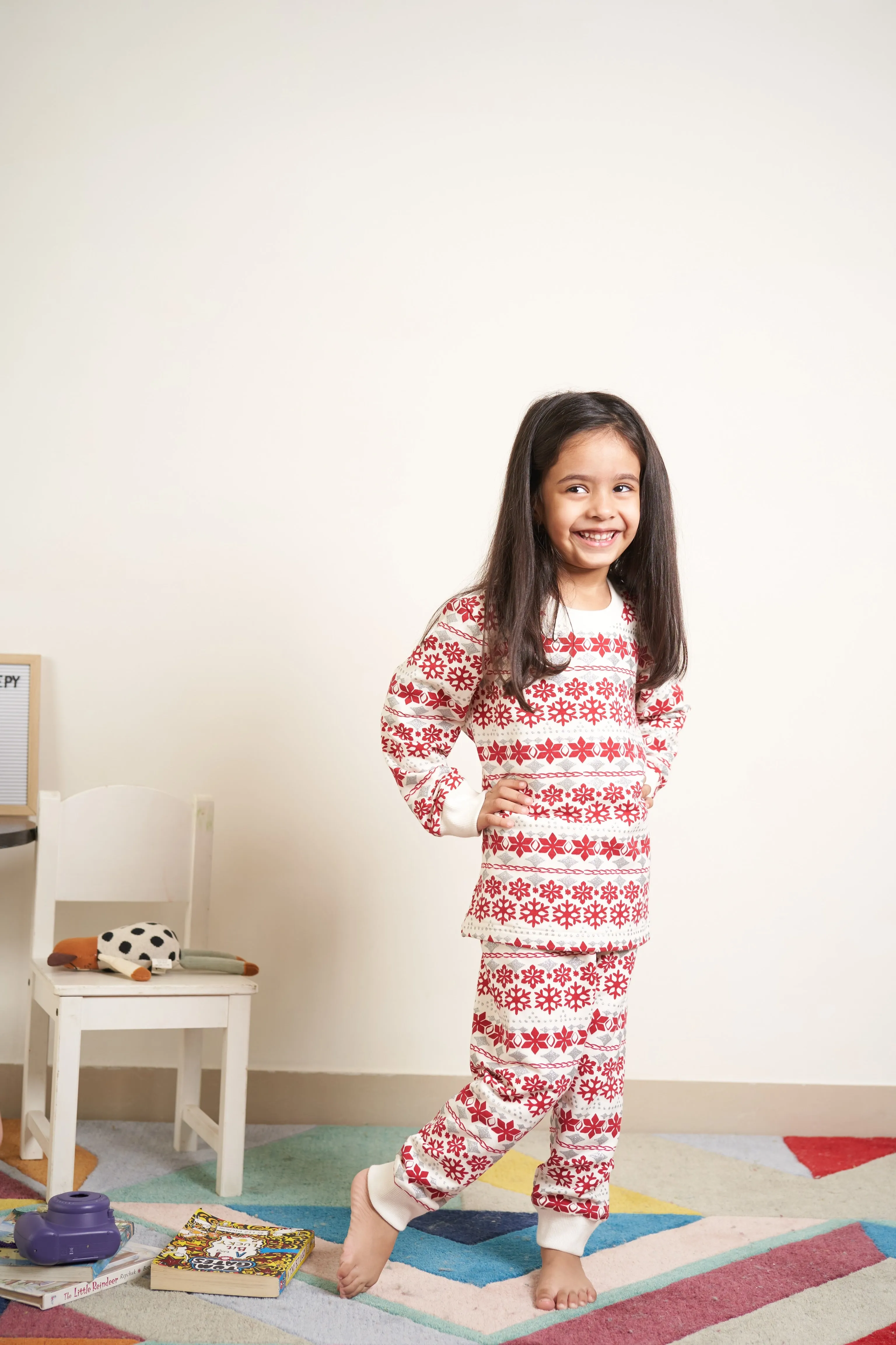 Snowflake all over print tracksuit