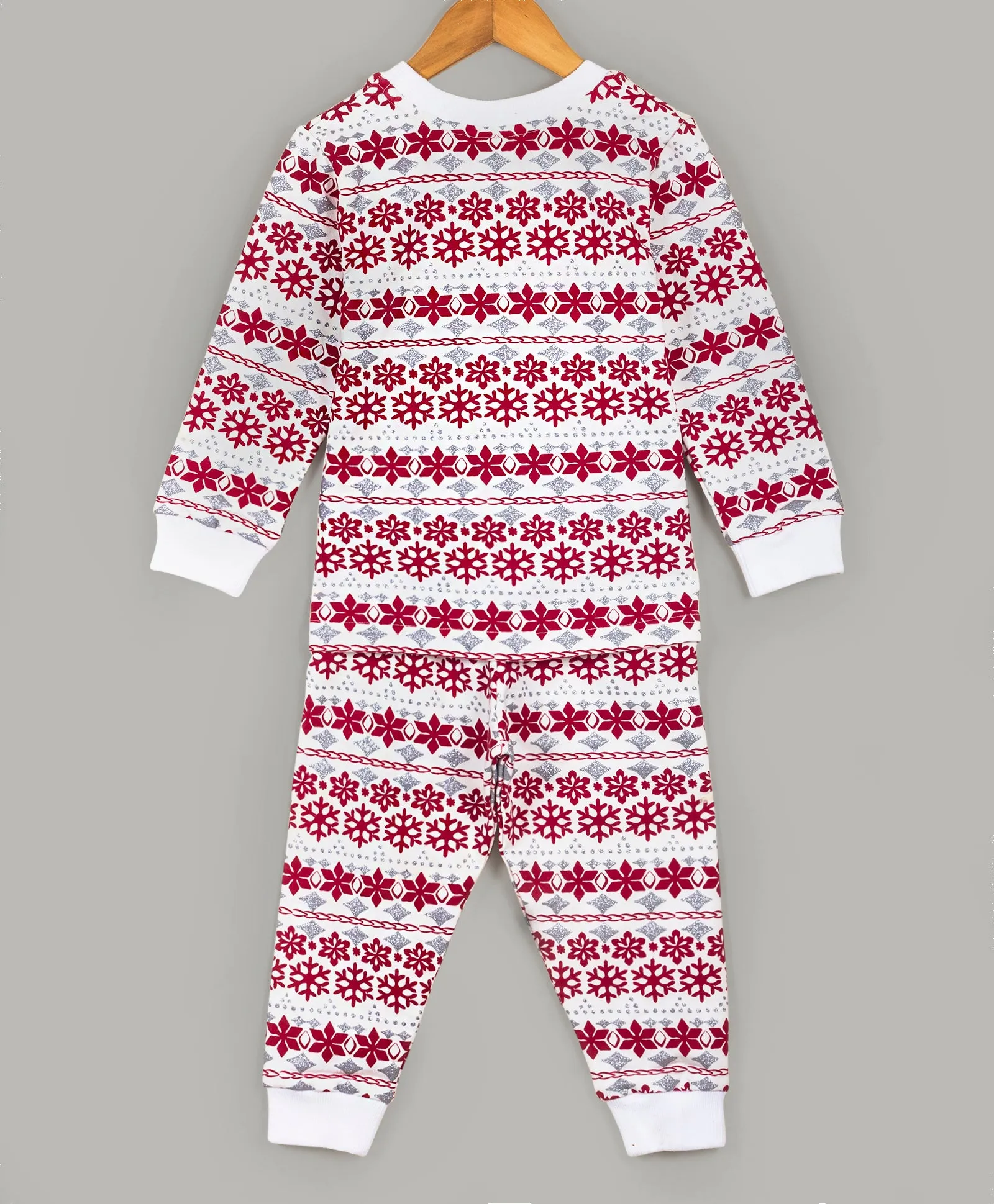 Snowflake all over print tracksuit