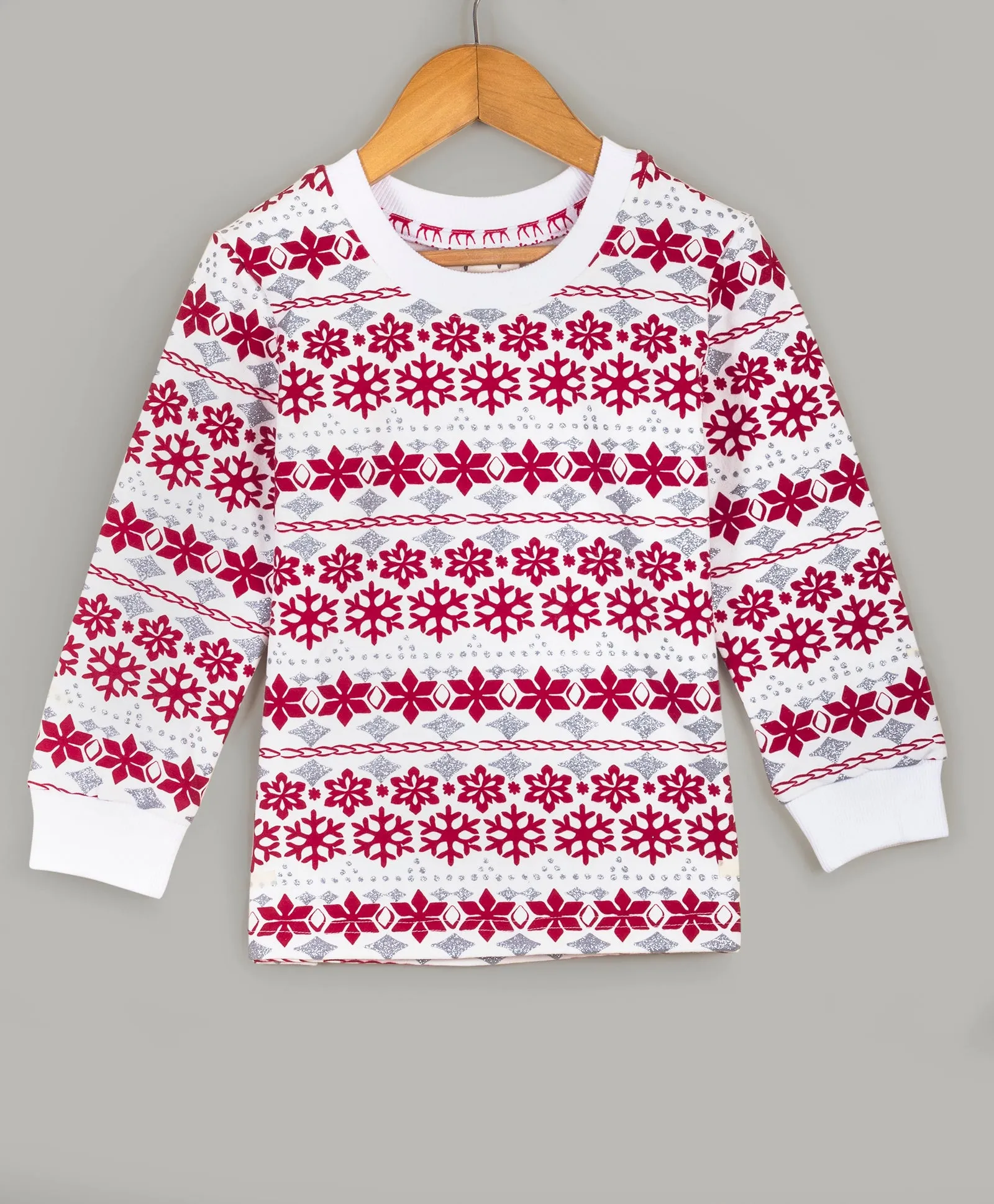 Snowflake all over print tracksuit