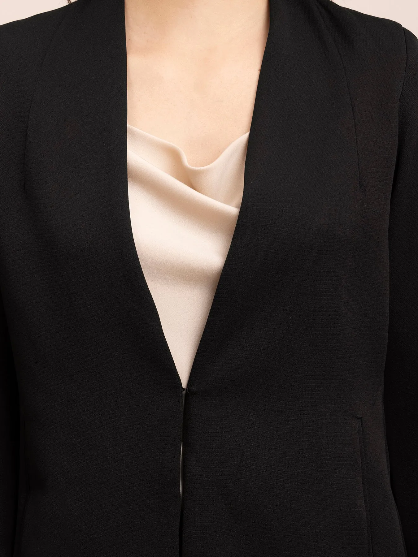 Solid Formal Jacket - Black