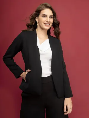 Solid Formal Jacket - Black