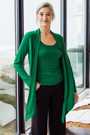 Sophie Cardigan Wrap in Emerald