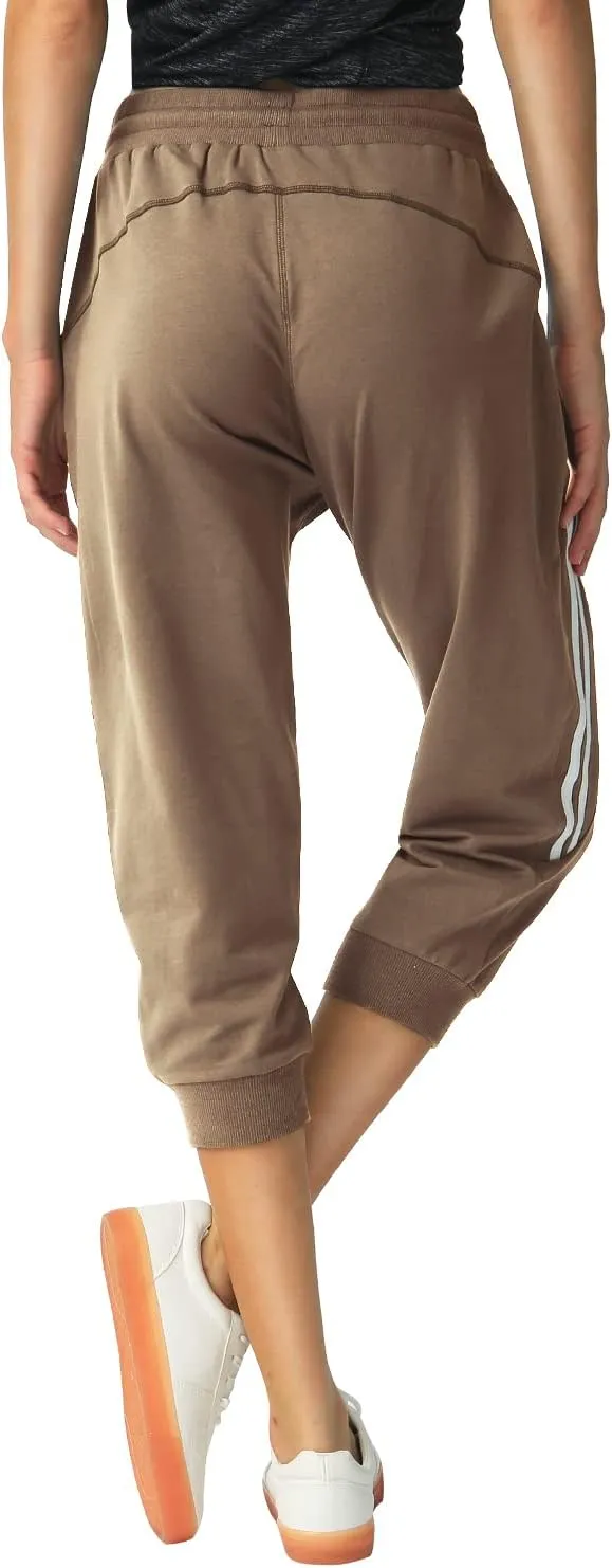 SPECIALMAGIC Women's Capri Pants Cropped Joggers with Pockets Elastic Waist Drawstring Capri Sweatpants