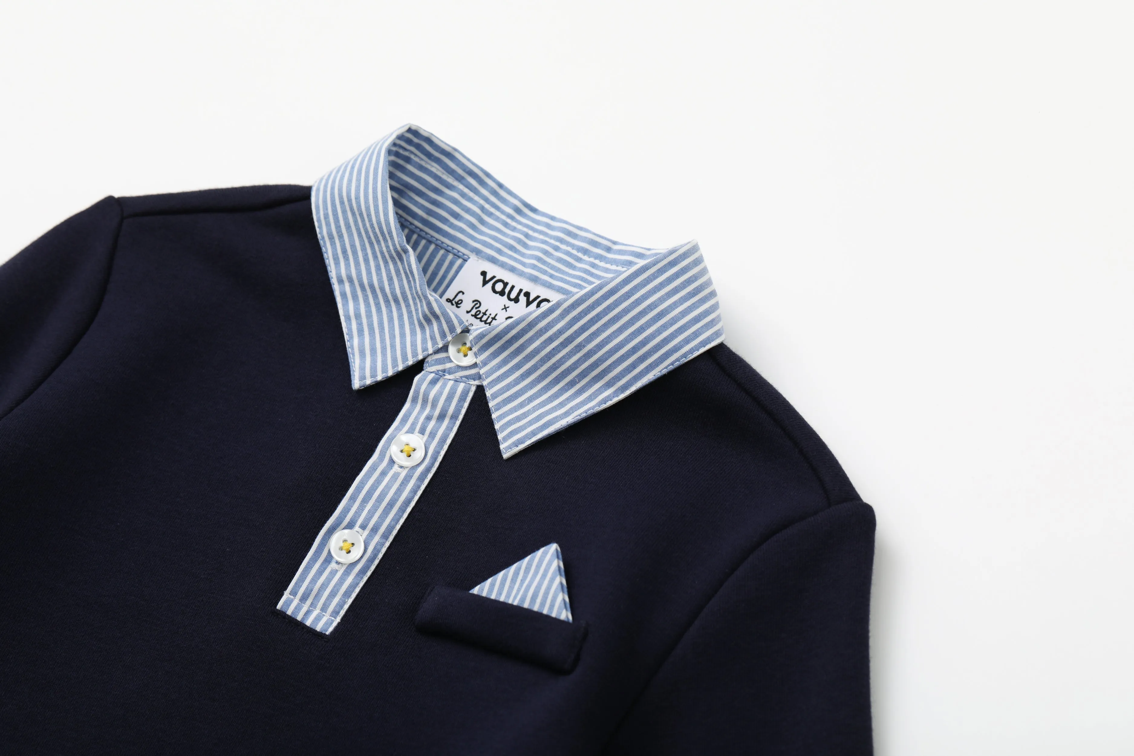 Vauva x Le Petit Prince - Boys Cotton Long Sleeve Polo