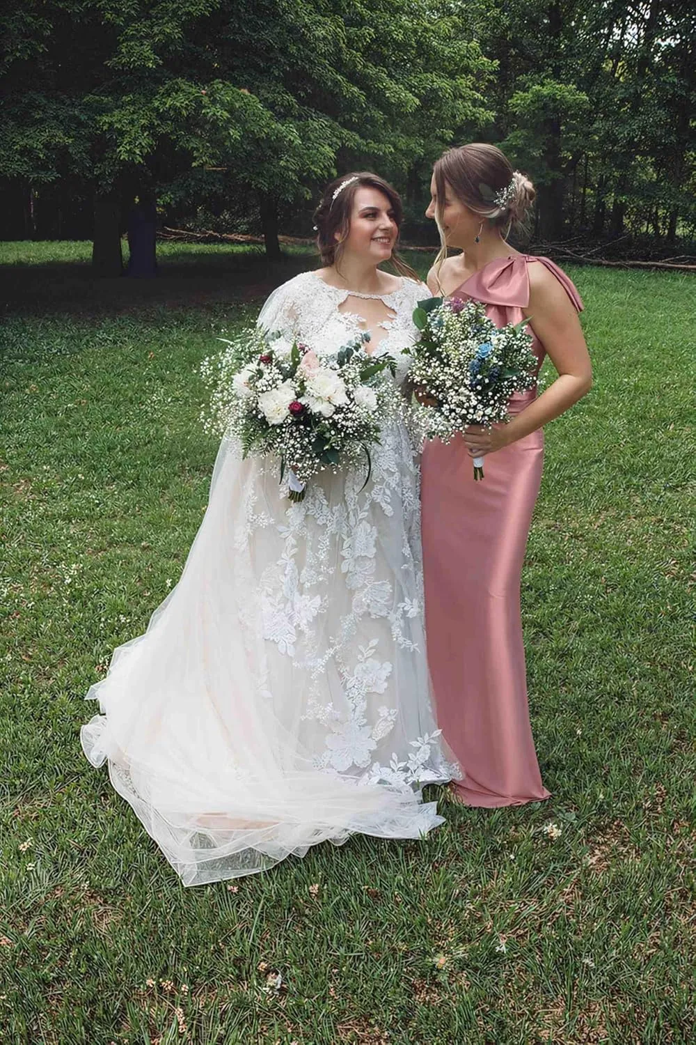 Women's One Shoulder Satin Bridesmaid Dresses Long Back Split Evening Prom Formal Mother Gowns
