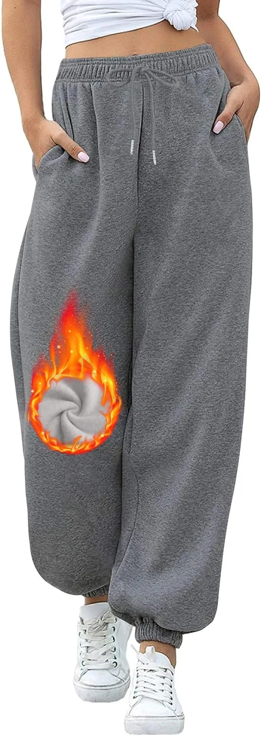 YLDUJ AMUM Women's Sweatpants Casual Drawstring Sweat Pants Workout Athletic Joggers with Pockets